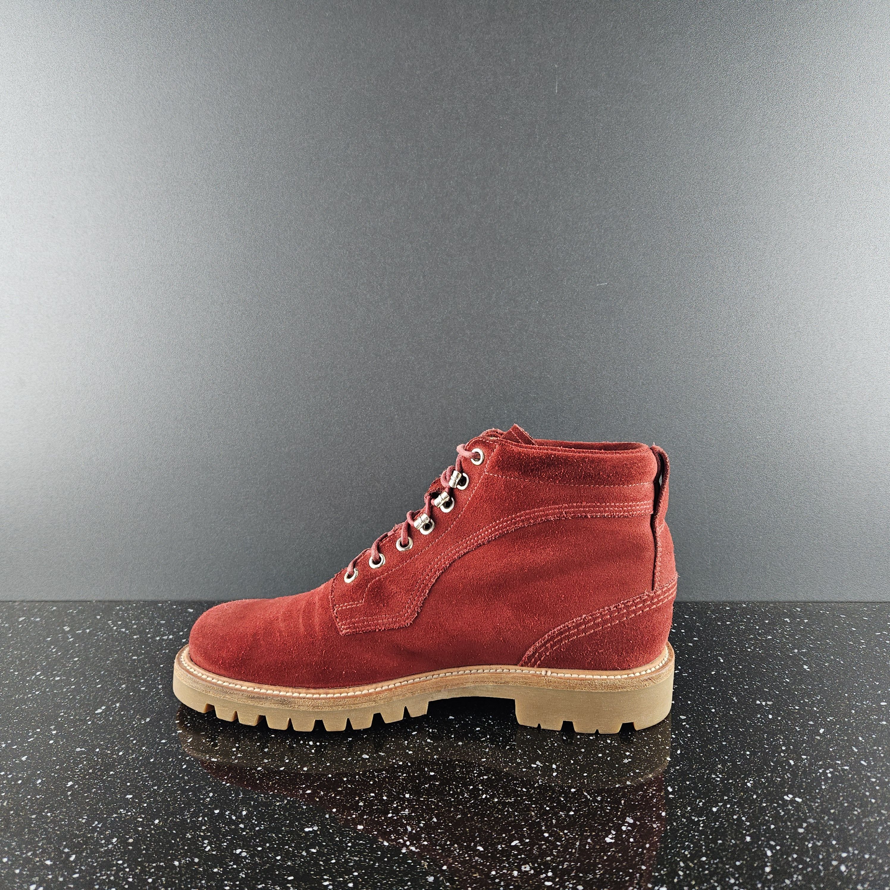 Bally Bally Red Suede Boots Wellys Size US 7.5 / EU 40-41 - 2 Thumbnail