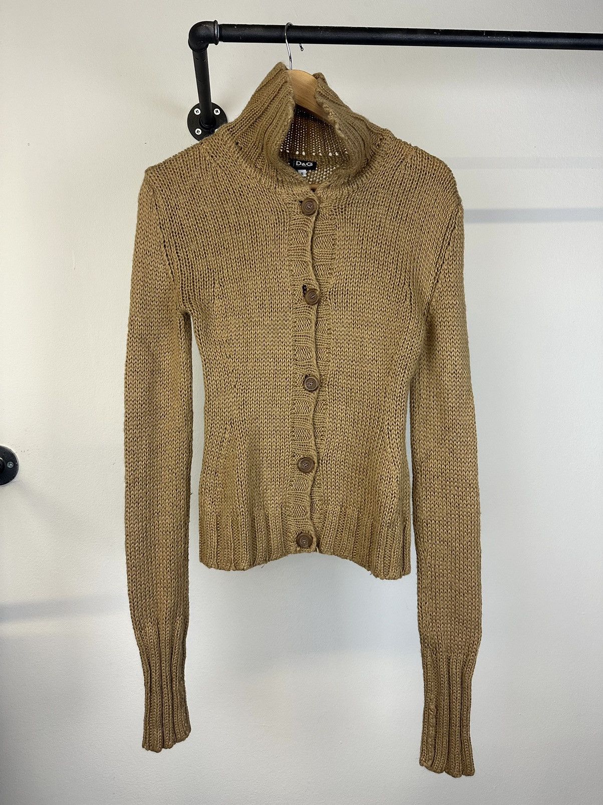 2000s Dolce & Gabbana elongated sleeves mohair cardigan knit