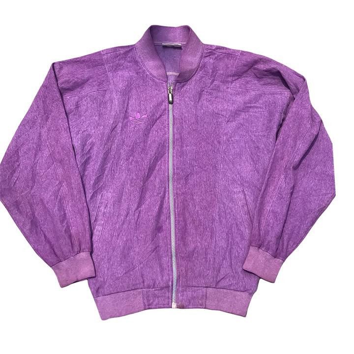 Adidas × Vintage Adidas Originals Monkey Jacket Purple Suede Colour Way Size US L / EU 52-54 / 3 - 1 Thumbnail