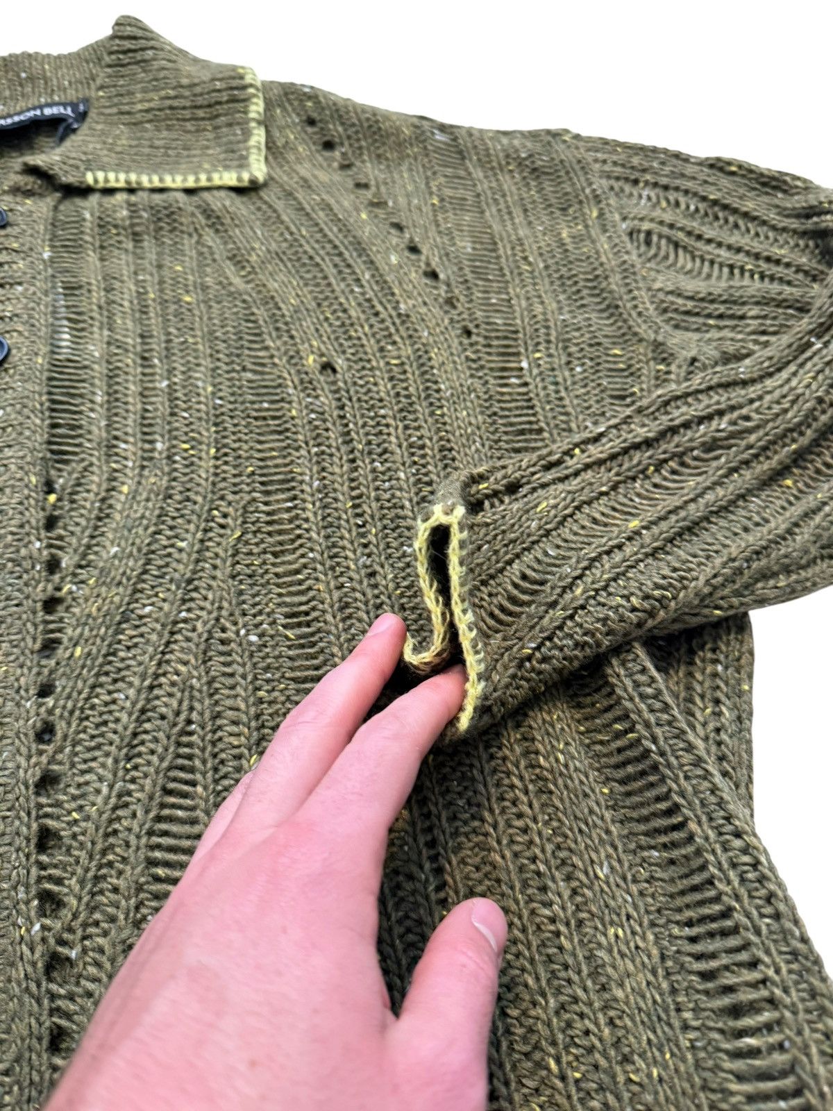 Andersson Bell Nep Asymmetric Knit Wool Cardigan Size US S / EU 44-46 / 1 - 8 Thumbnail
