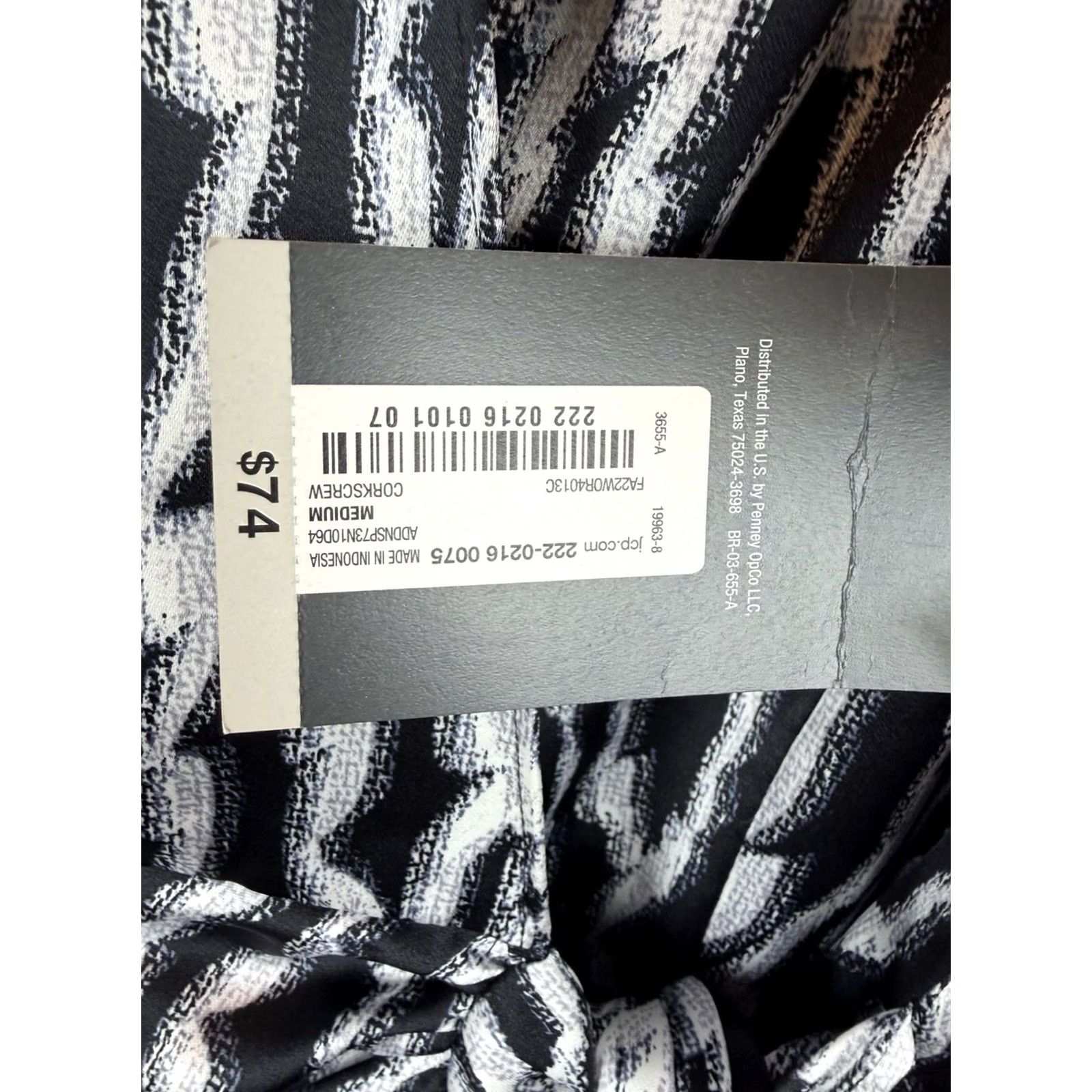 Worthington Worthington Midi Wrap Dress Womens Medium Brown Print Ruched Career Office New Size M / US 6-8 / IT 42-44 - 6 Thumbnail
