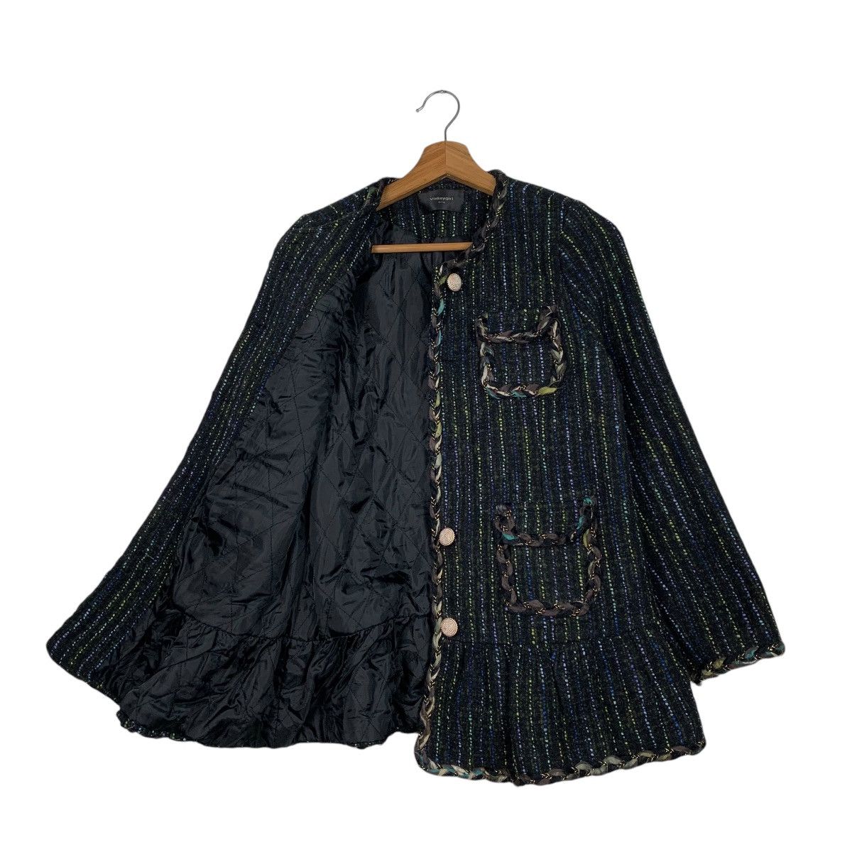 Japanese Brand Japanese Brand Valley Girl Tweed Jacket Size S / US 4 / IT 40 - 9 Thumbnail