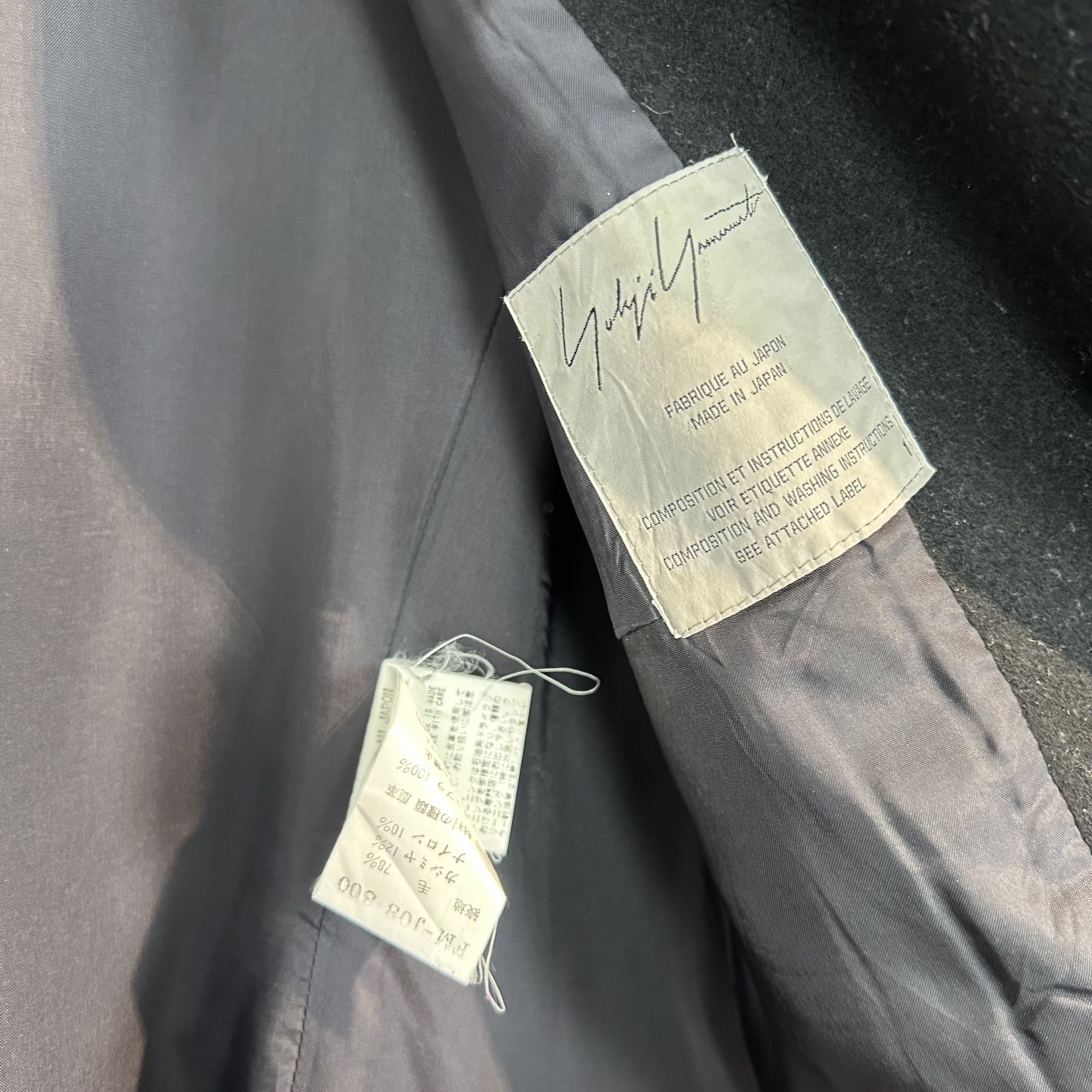 Yohji Yamamoto yohji yamamoto 02aw asymmetric leather pannel coat Size S / US 4 / IT 40 - 5 Thumbnail