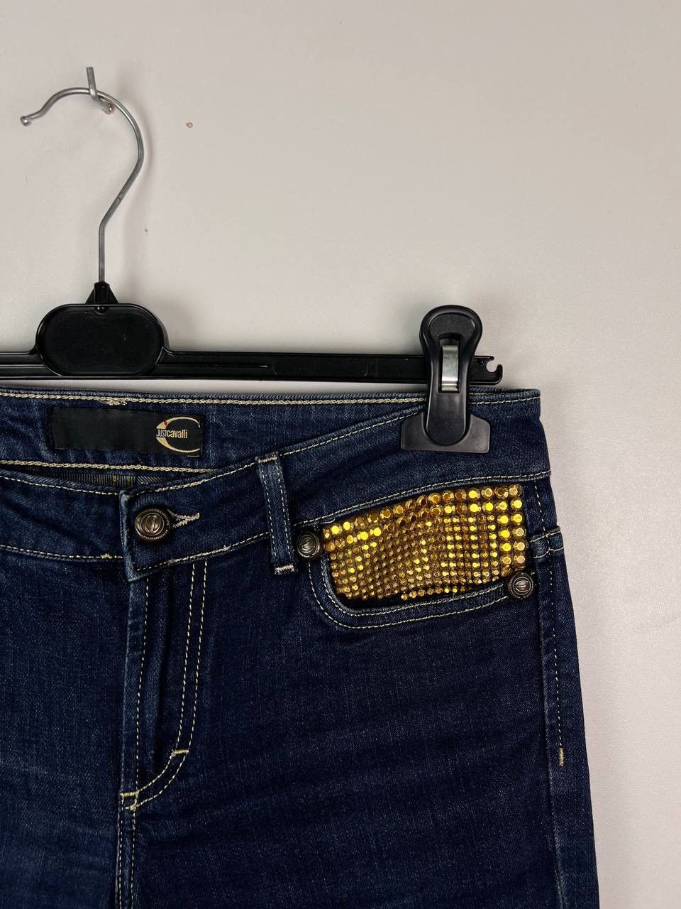 Just Cavalli Just Cavalli vintage gold stud embellished woman size 27 Size 27" / US 4 / IT 40 - 4 Thumbnail