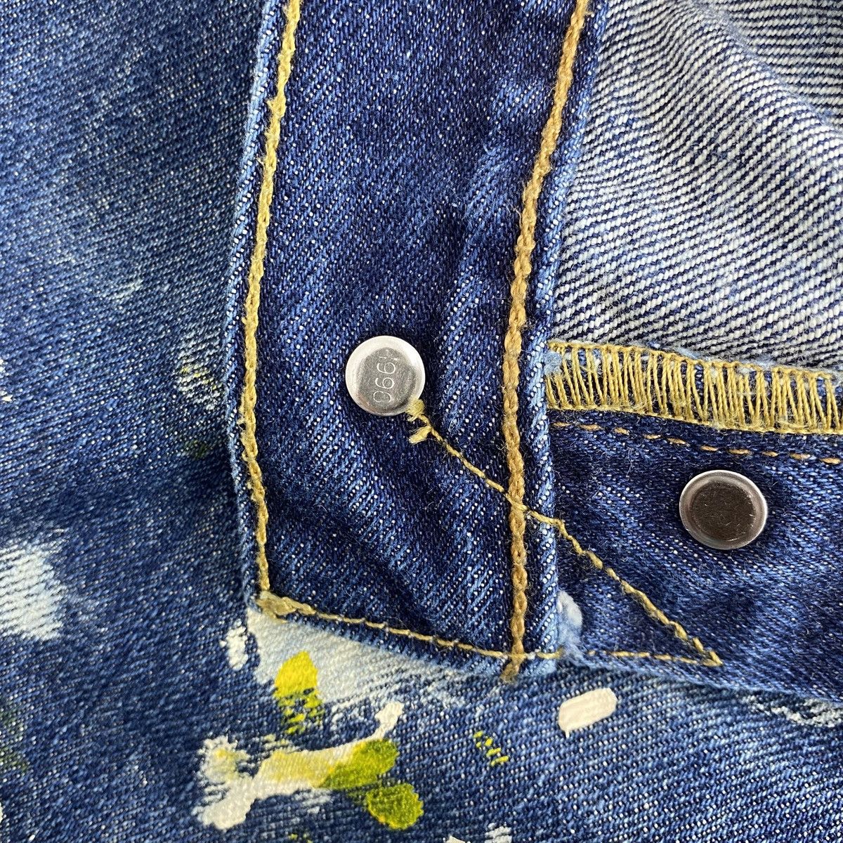Levi's Vintage Clothing 2000s Vintage Levis 501 Painted 38x34 Blue Jeans Size US 38 / EU 54 - 14 Thumbnail