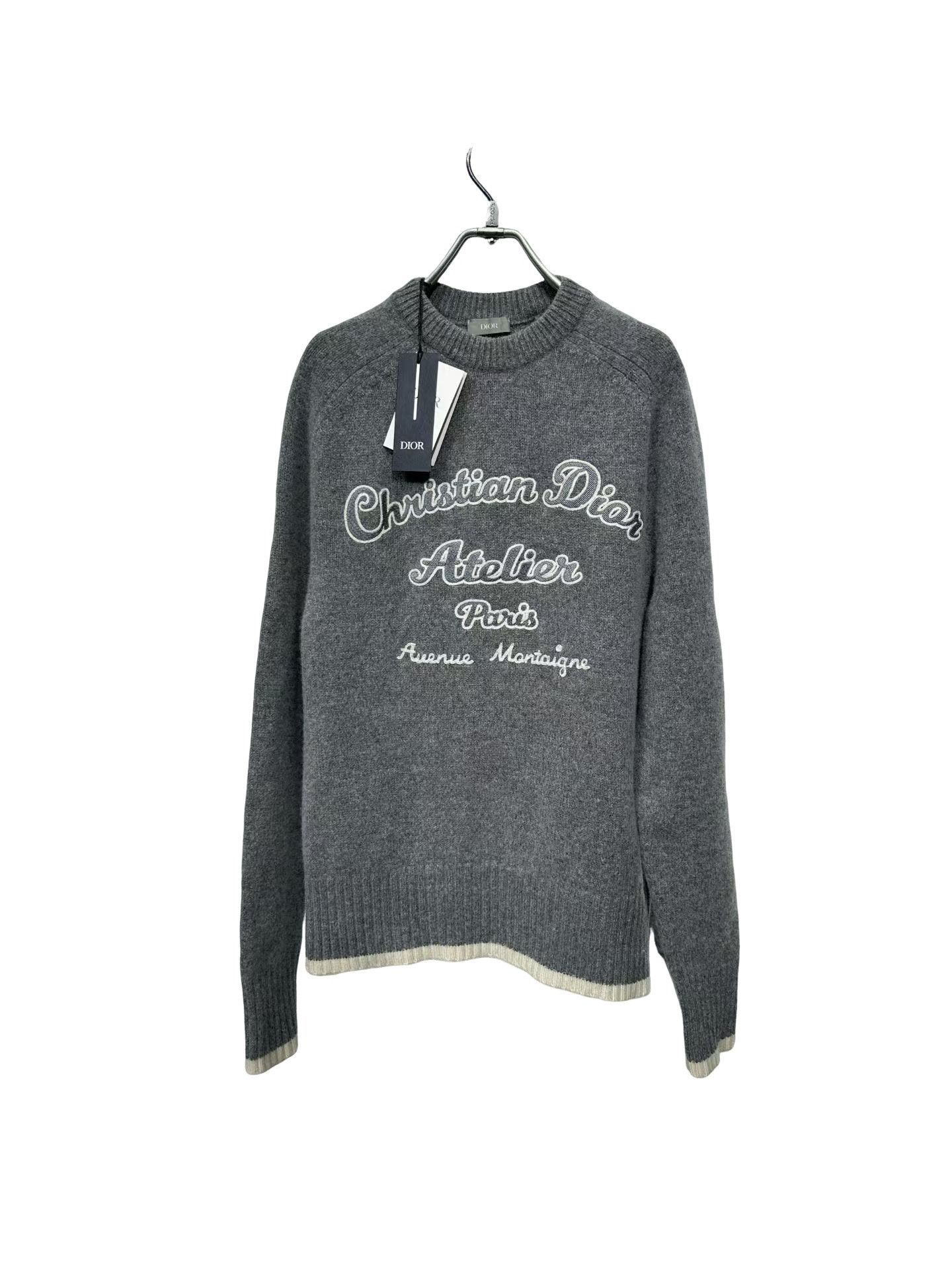 Dior Dior Atelier Embroidered Virgin Wool Sweater S Size US S / EU 44-46 / 1 - 1 Thumbnail