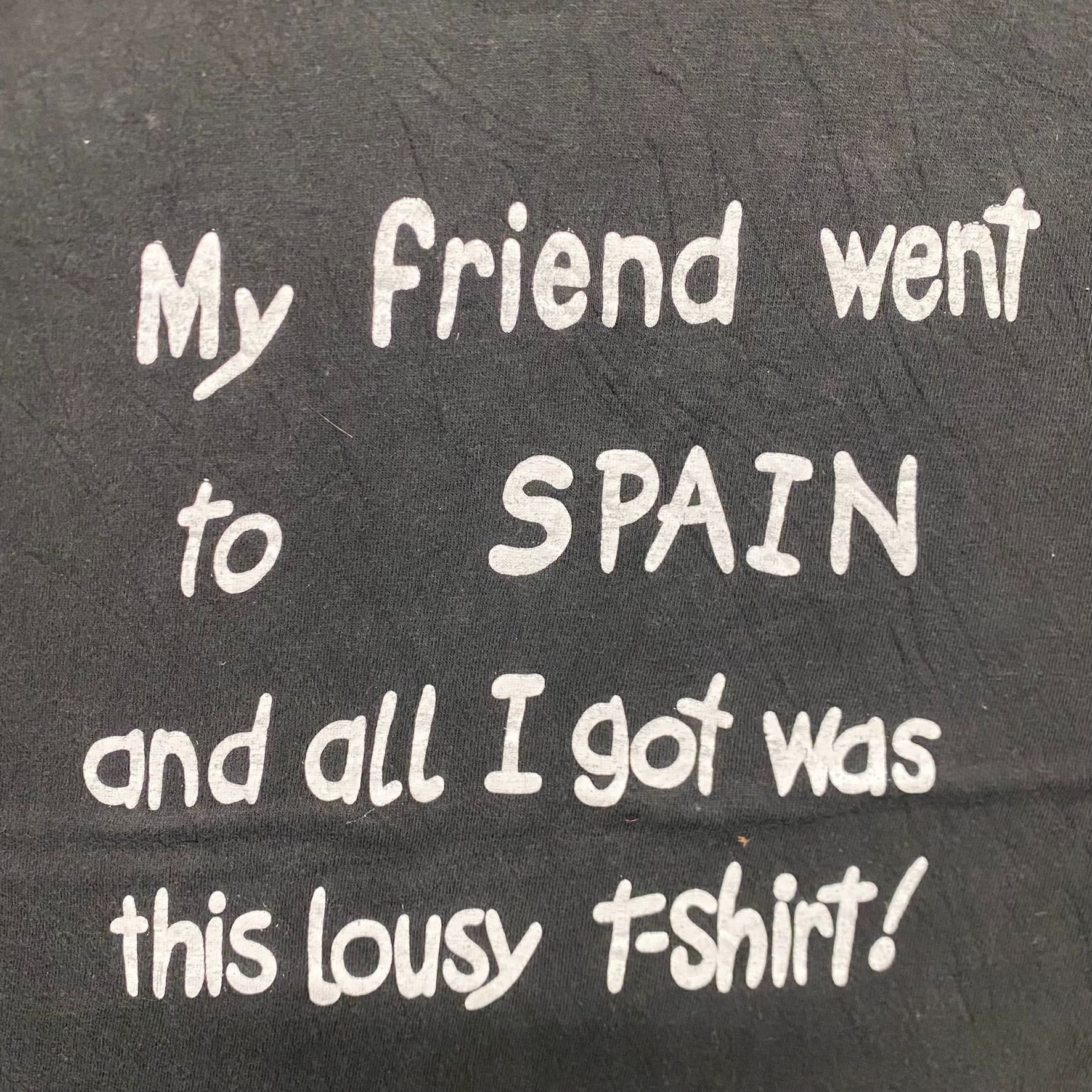 Vintage Vintage 90s Essential Spain Tourist Souvenir Funny T-Shirt Size US L / EU 52-54 / 3 - 3 Thumbnail
