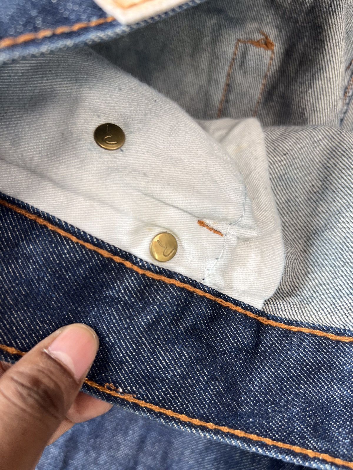 Japanese Brand × Vintage Vintage Evisu inspired Japanese printed denim Size US 36 / EU 52 - 7 Thumbnail