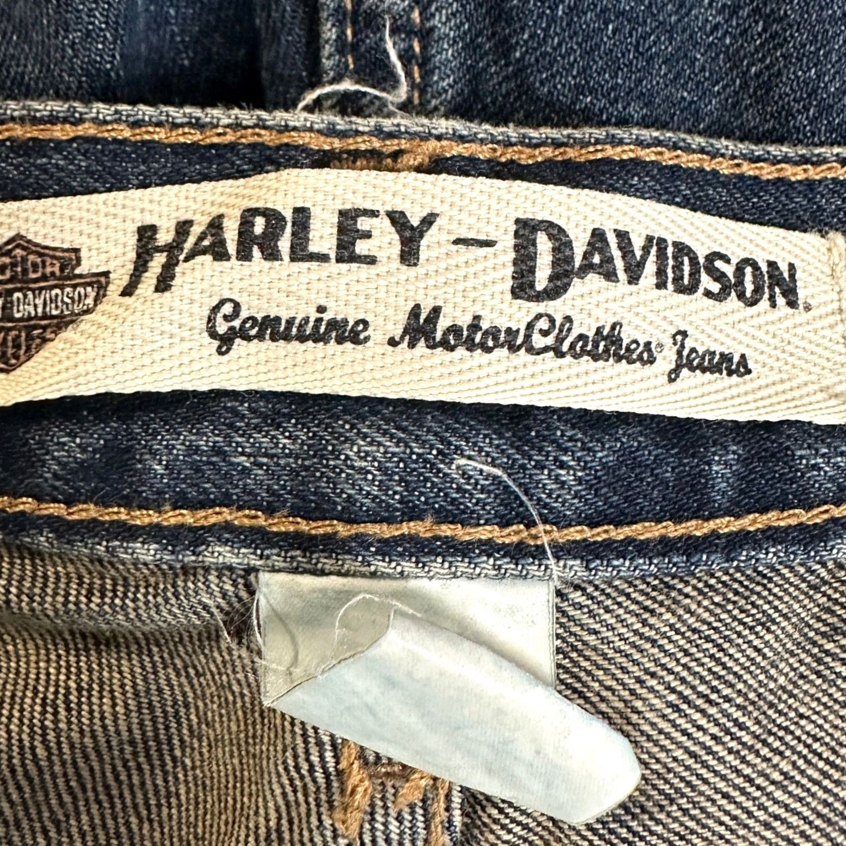 Harley Davidson Harley-Davidson Mens Straight Jeans 36X30 Blue Distressed Denim NEW Jeans Size US 36 / EU 52 - 4 Thumbnail