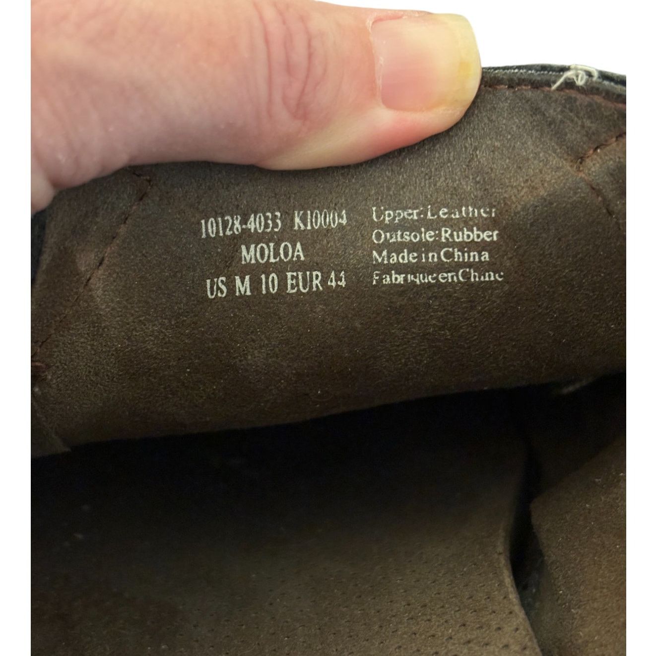 Olukai OluKai Shoes Men 10 Black Moloa Waxed Nubuck Leather Slip On Size US 10 / EU 43 - 7 Thumbnail