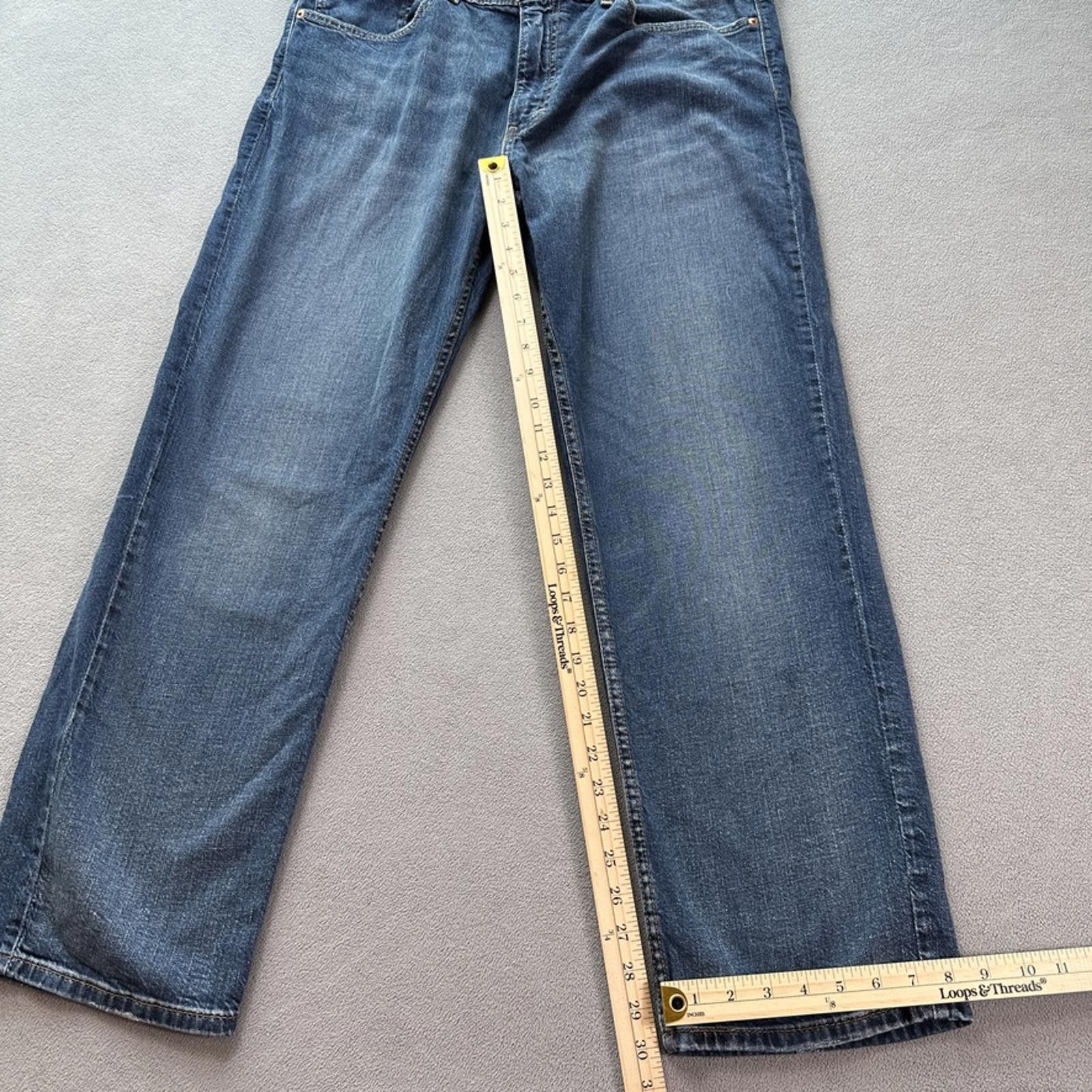 Levi's Levis 559 Jeans Mens 38x30 Blue Relaxed Straight Fit Size US 30 / EU 46 - 3 Thumbnail