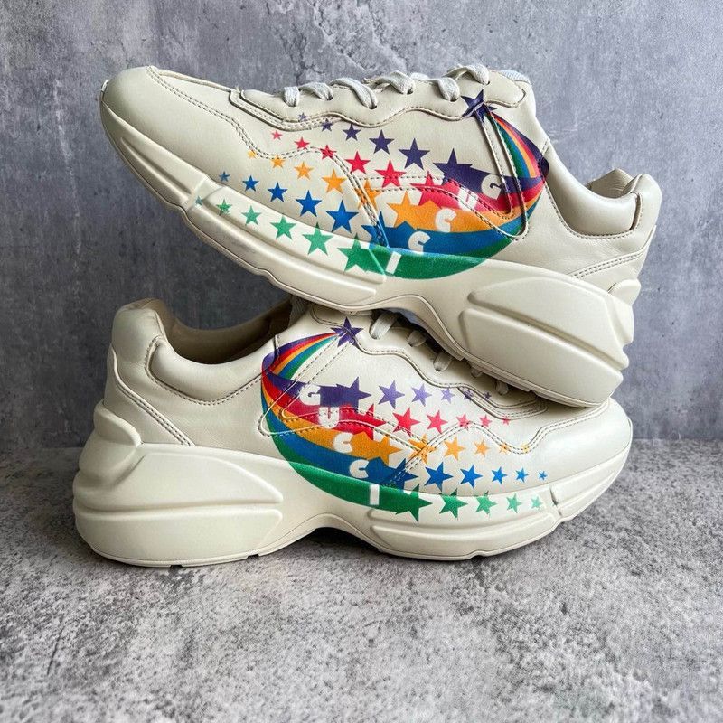 Gucci Gucci Rhyton Sport Beige Dad Sneakers - Size US 7.5 / EU 40-41 - 5 Thumbnail