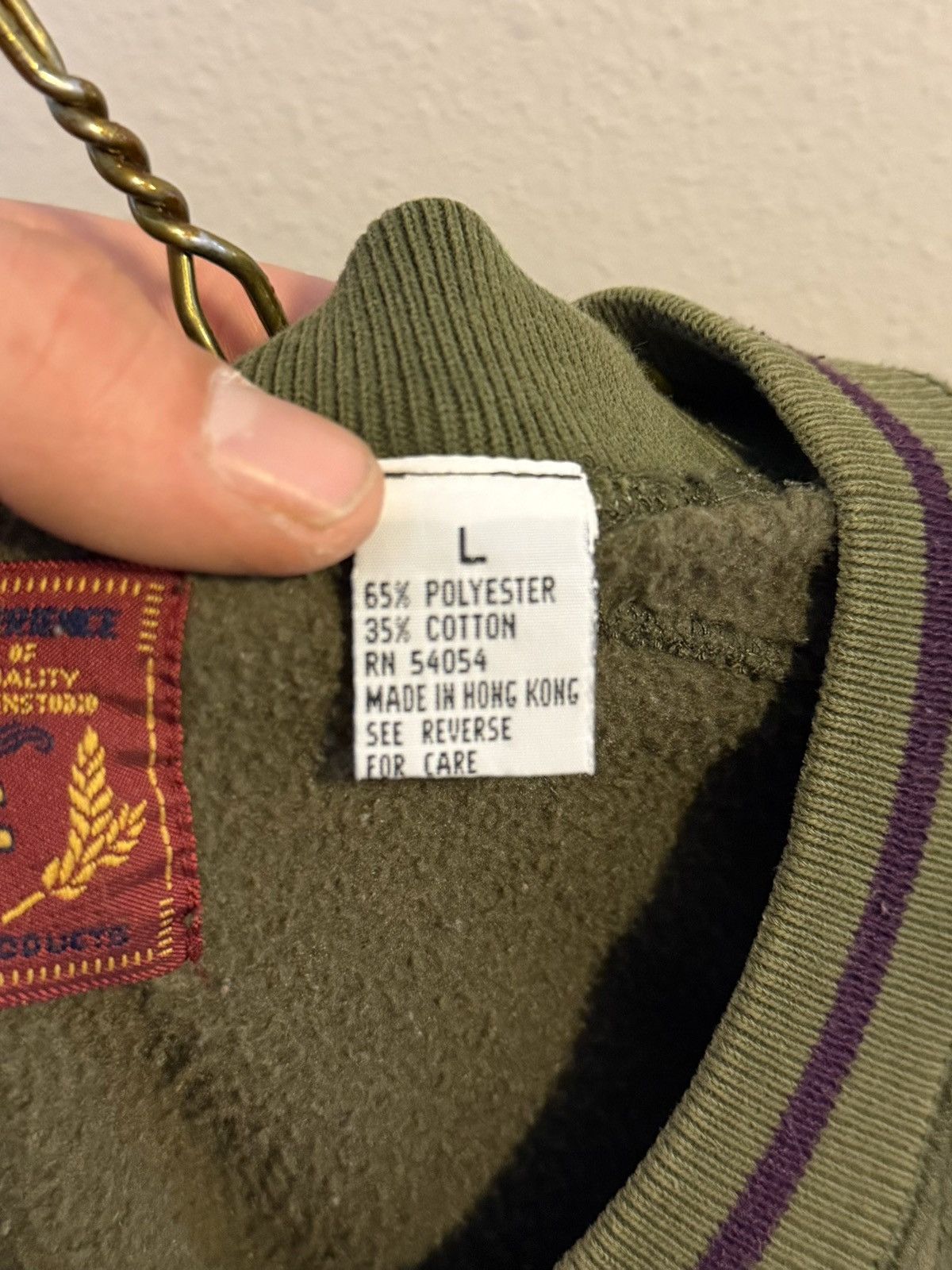 Vintage vintage 90s bugle boy olive green crewneck sweatshirt large Size US L / EU 52-54 / 3 - 7 Thumbnail