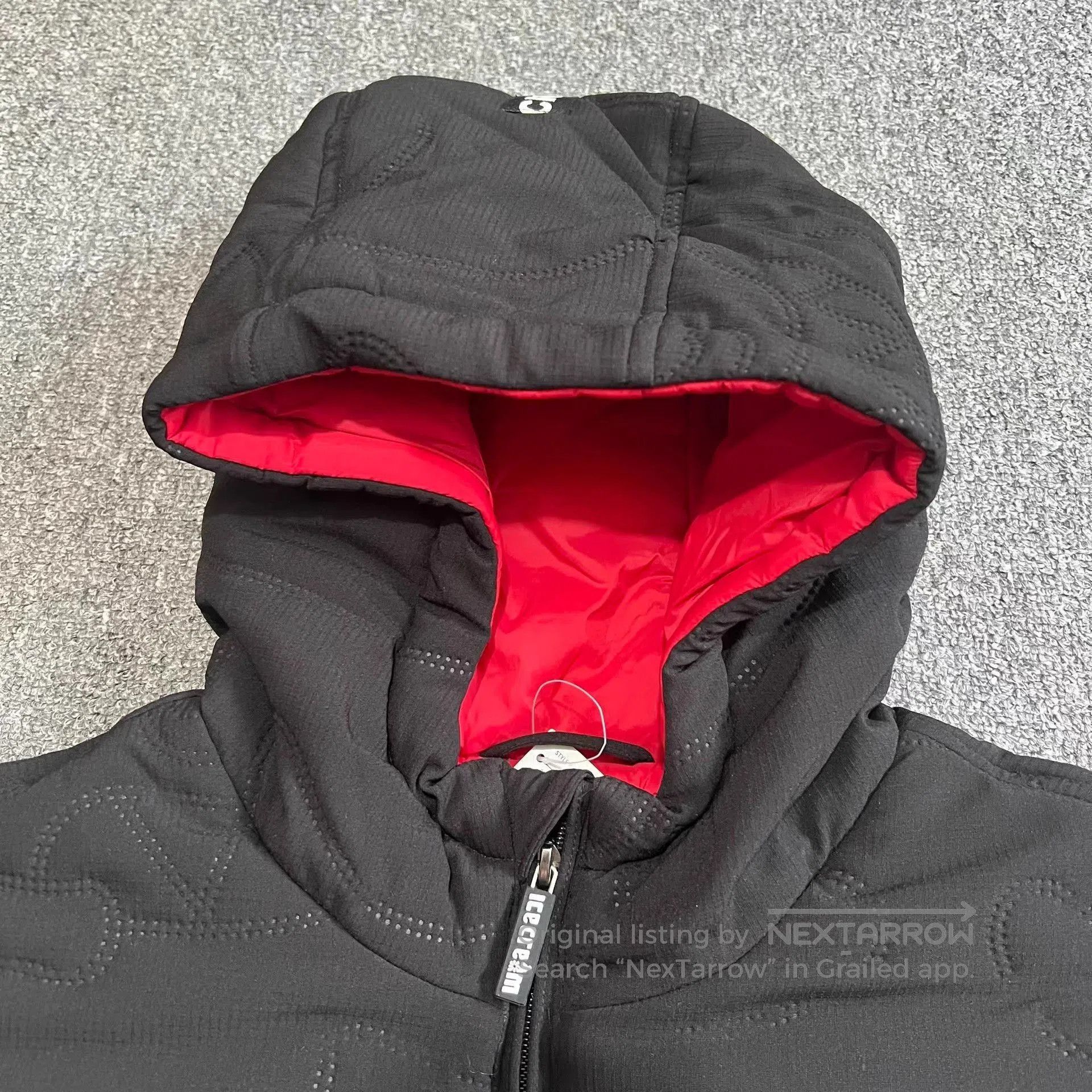 Billionaire Boys Club Black Quilted Hooded Jacket with Red Lining. Size US S / EU 44-46 / 1 - 4 Thumbnail