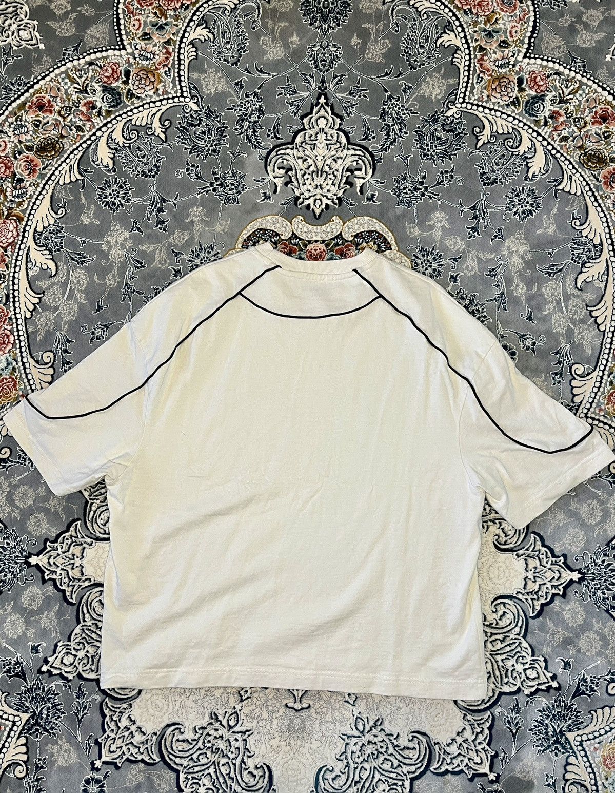 Zara Y2K cropped oversized jersey tee Size US M / EU 48-50 / 2 - 3 Thumbnail