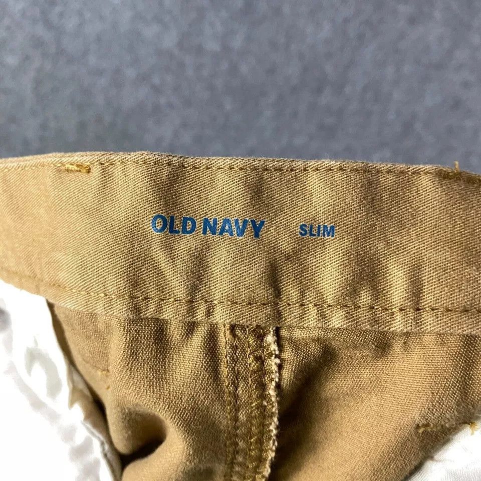 Old Navy Old Navy Pants Men's 38x30 Beige Chino Slim Fit Slash Cotton Size US 38 / EU 54 - 7 Thumbnail