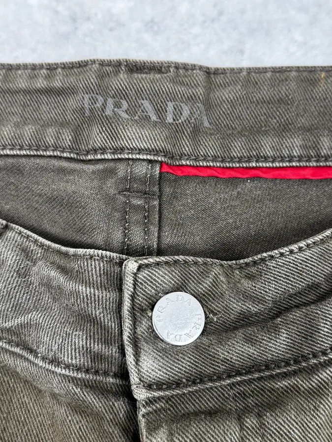 Prada 2000s Prada Khaki Green Zip Slim Pants Size US 28 / EU 44 - 11 Thumbnail