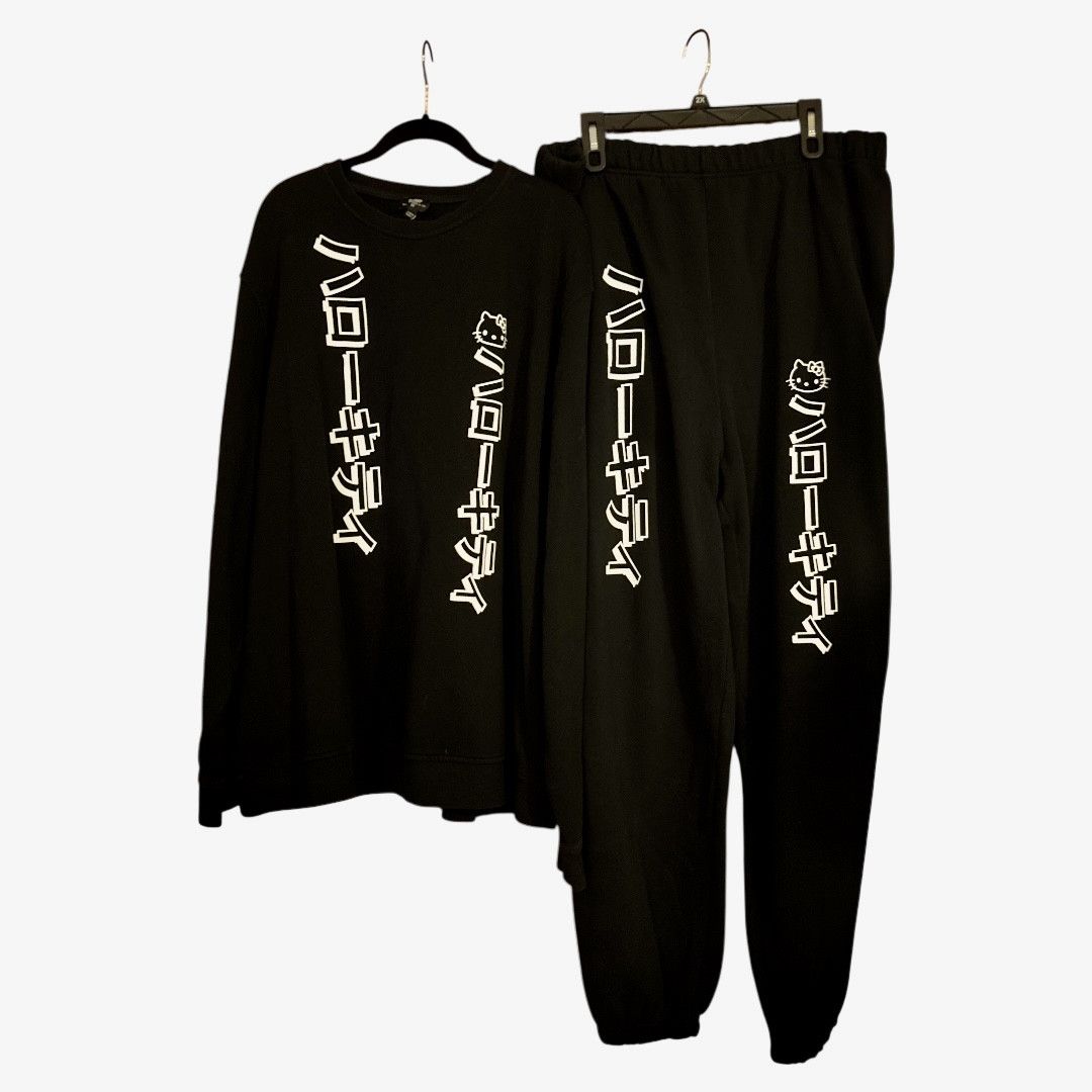 Other NGOrder x Hello Kitty Black Jogger Sweatsuit Size 42" / US 20 - 1 Thumbnail