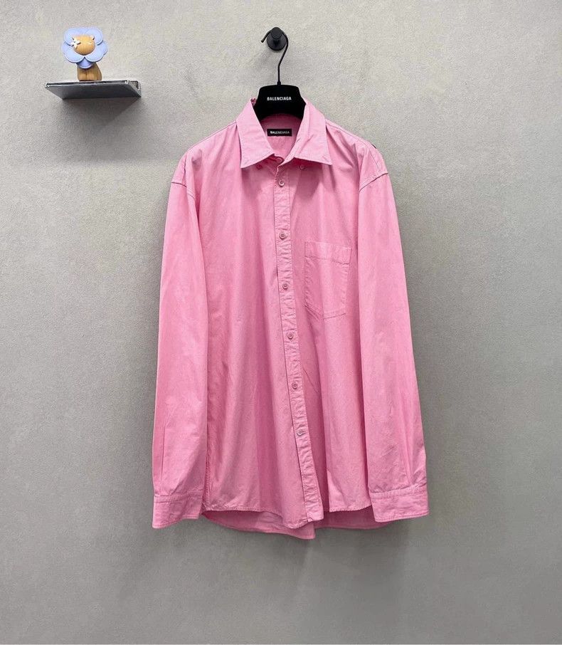Balenciaga size 38 Pink Back Letter Shirt