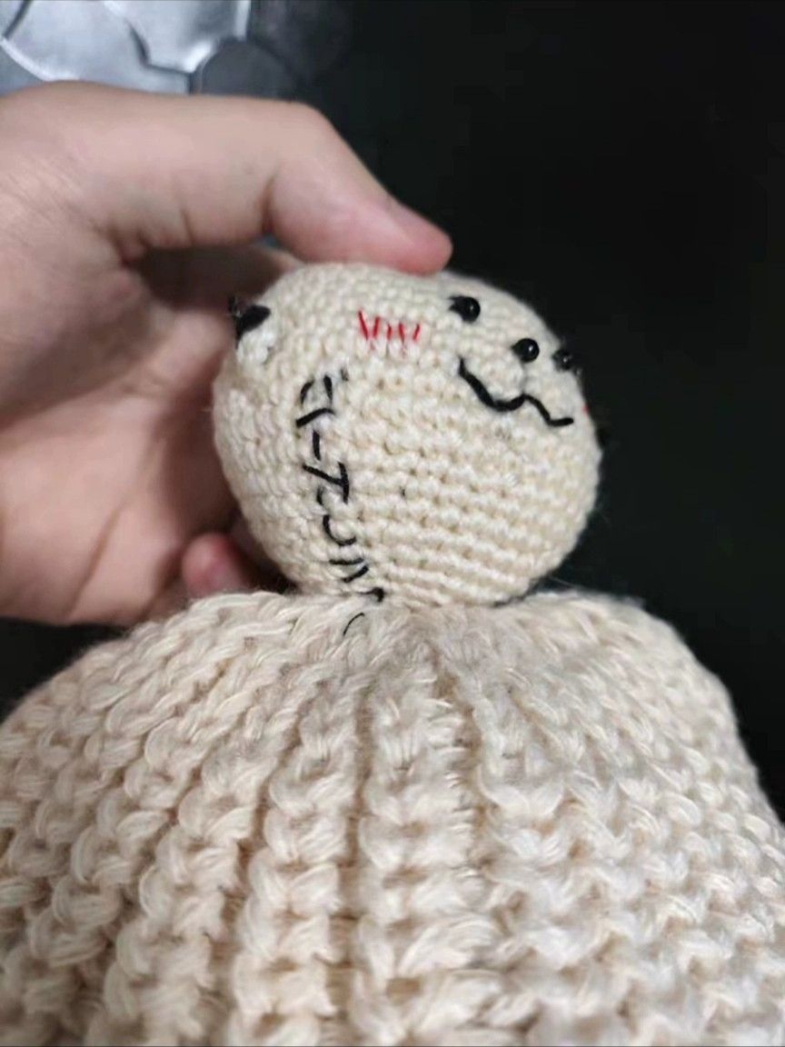 20471120 Archive Hyoma Face beanie hat Size ONE SIZE - 3 Thumbnail