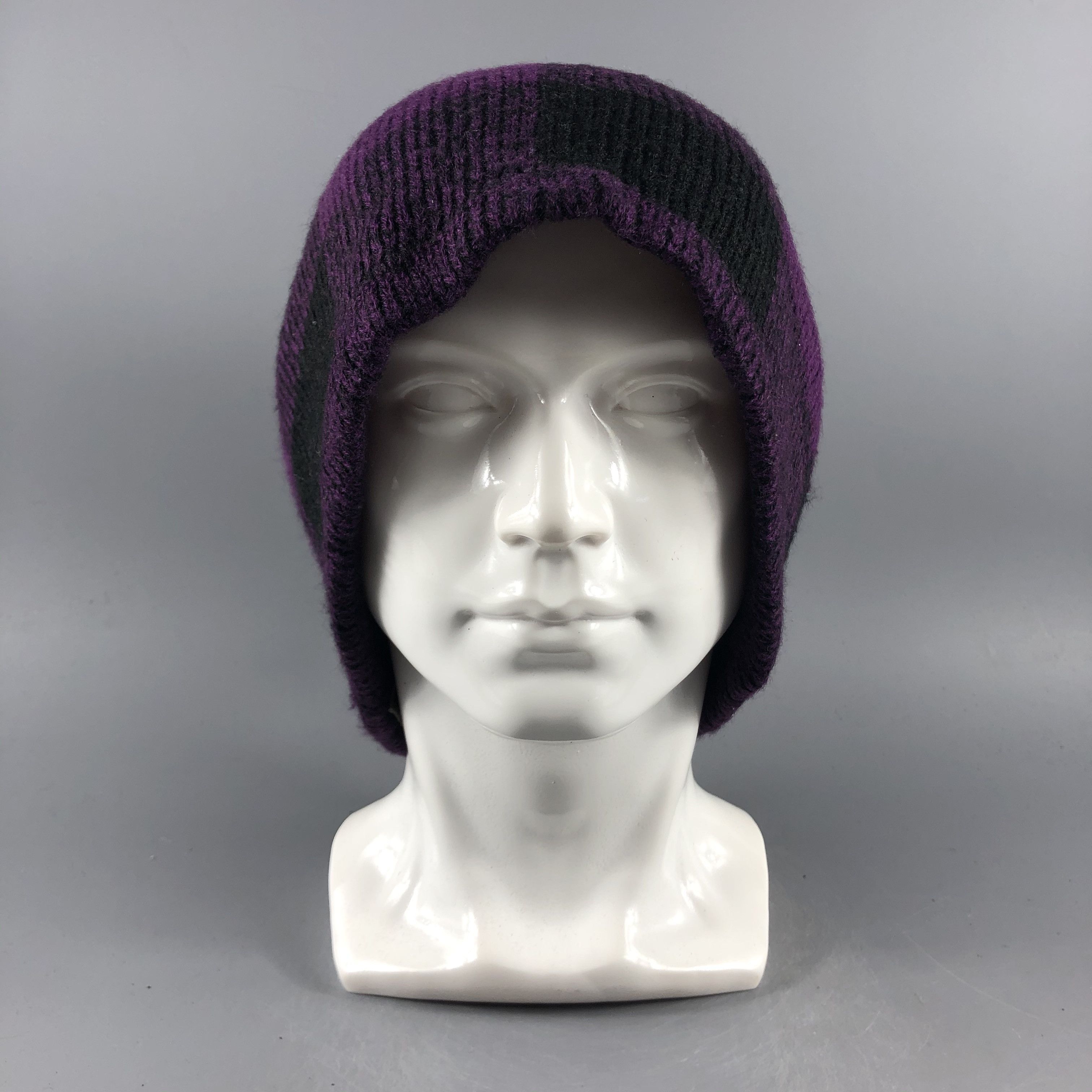 Japanese Brand × Vintage Stunna Checker Beanie Snow Hat Snow Cap -D057 Size ONE SIZE - 8 Thumbnail
