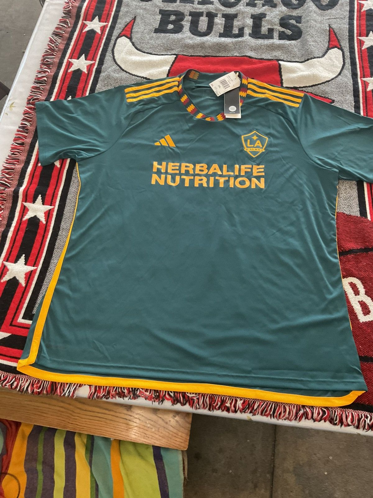 Adidas MLS Los Angeles Galaxy aeroready jersey 2022 season xxl nwt Size US XXL / EU 58 / 5 - 1 Thumbnail