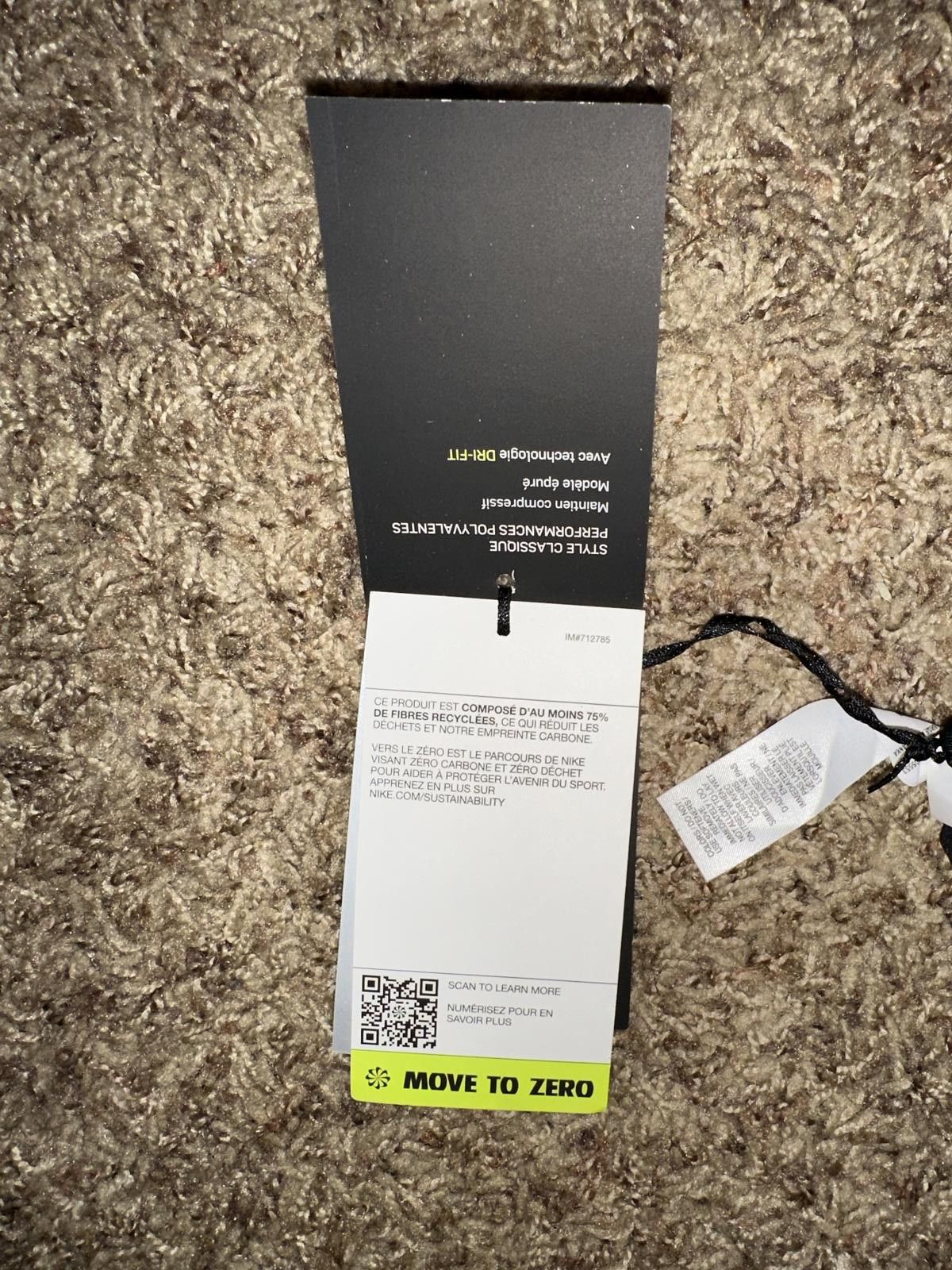 Nike Nike Pro Swoosh Black Medium Support Bra Women's (Non PAD) Size ONE SIZE - 9 Thumbnail