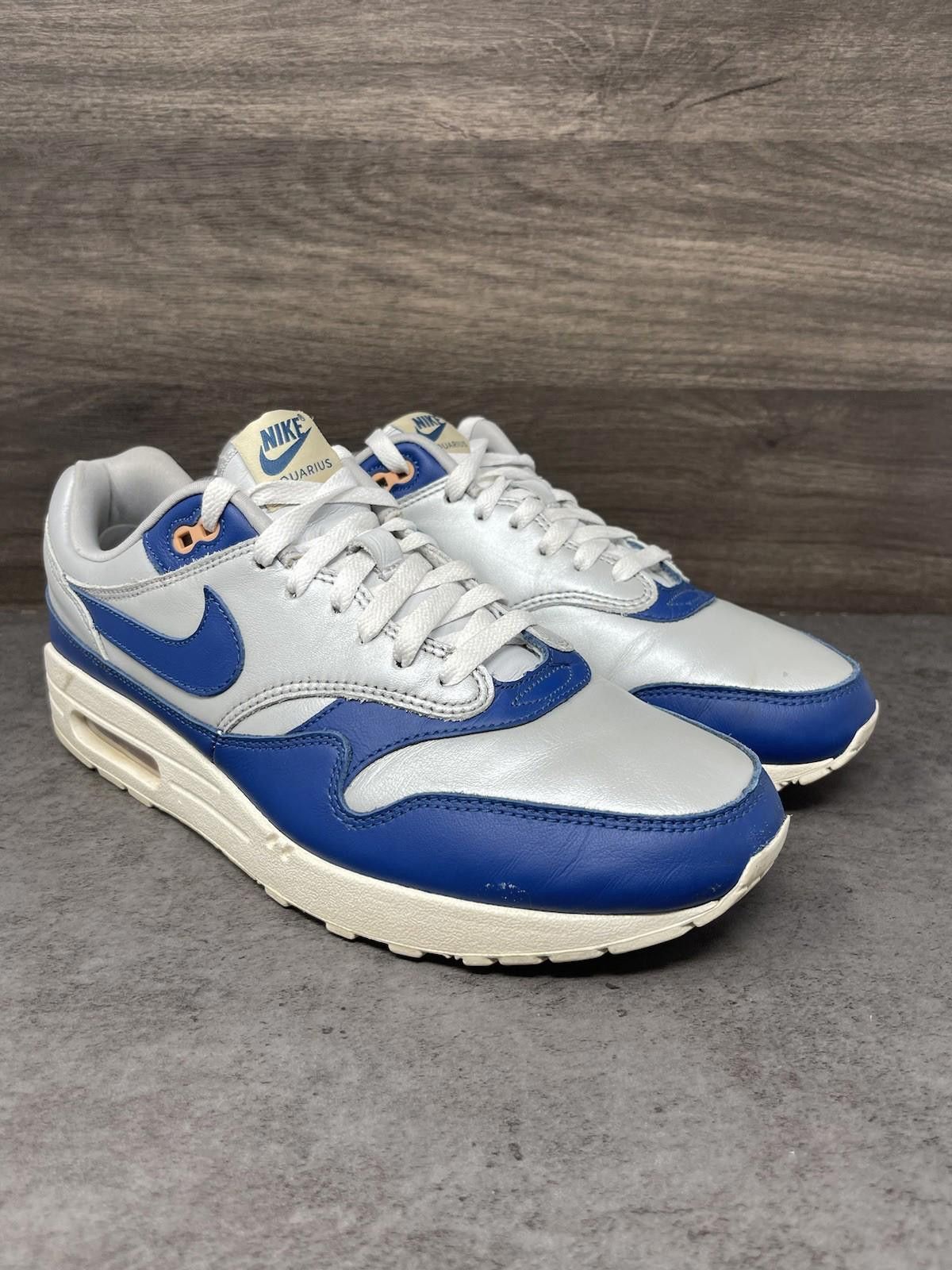 Nike Nike Air Max 1 Shoes Mens Size 11 (Womens 12.5) Blue Silver Size US 12.5 / EU 45-46 - 4 Thumbnail