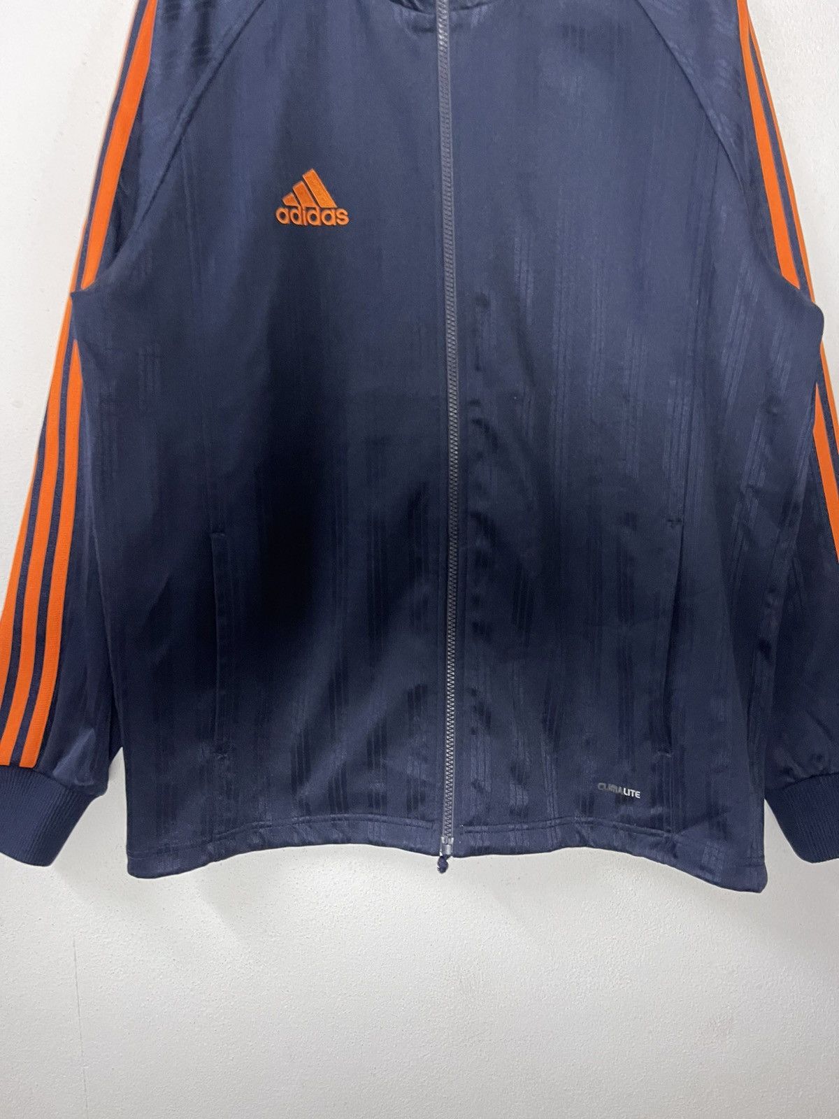 Adidas Adidas Track Jacket Stripes Orange Size US L / EU 52-54 / 3 - 5 Thumbnail