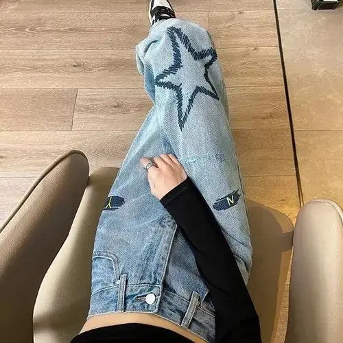 VIBE straight leg loose mop jeans Size 30" / US 8 / IT 44 - 8 Thumbnail