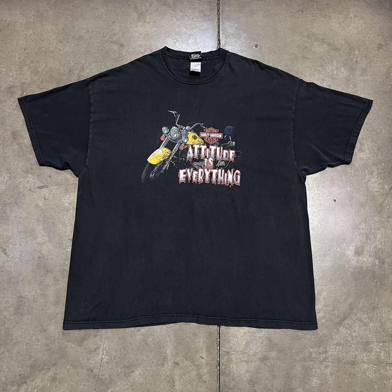 Harley Davidson Vintage Harley Davidson Biker T shirt Attitude Nashville Size US XXL / EU 58 / 5 - 1 Thumbnail
