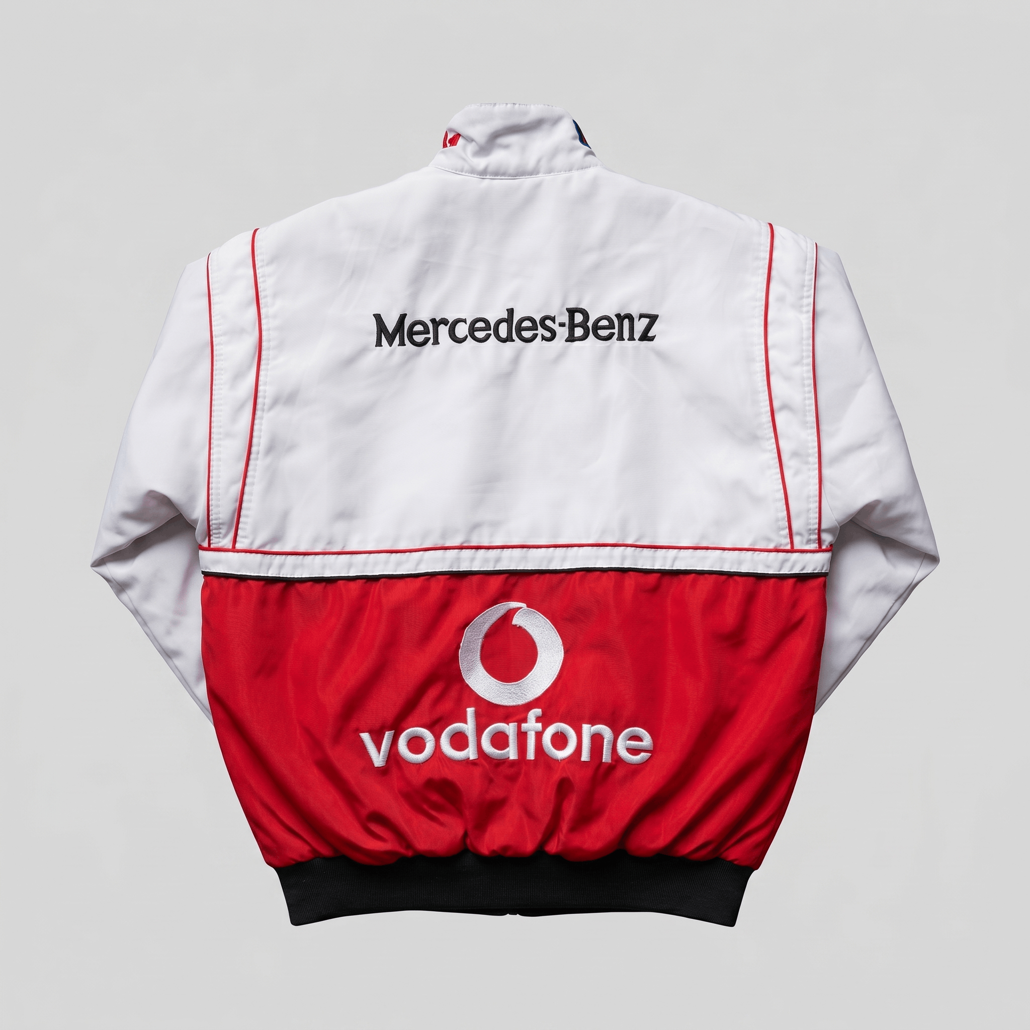 Mercedes-Benz RARE 90s Mercedes - Benz Bomber Jacket Racing Streetwear Size US XXL / EU 58 / 5 - 2 Thumbnail