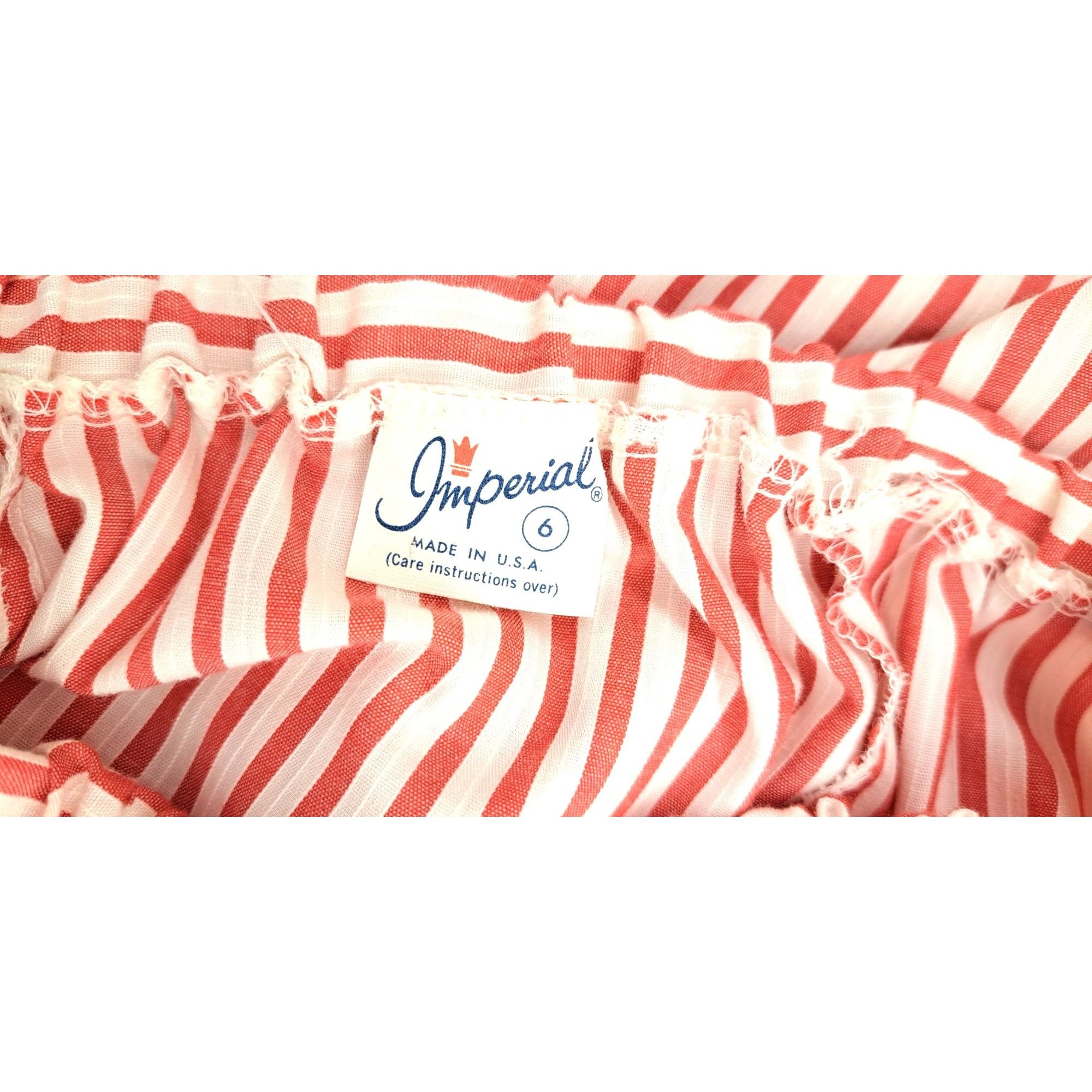 Imperial Vintage Candy Striper Uniform 1970s Red White Top Pants Hat Size S / US 4 / IT 40 - 8 Thumbnail