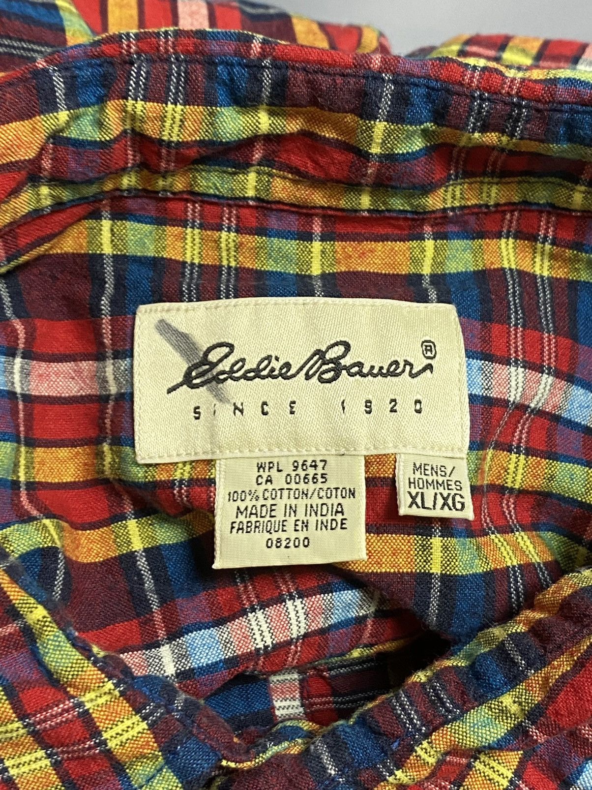 Eddie Bauer VTG Eddie Bauer Shirt Mens Flannel Plaid Outdoors Size XL Size US XL / EU 56 / 4 - 13 Thumbnail