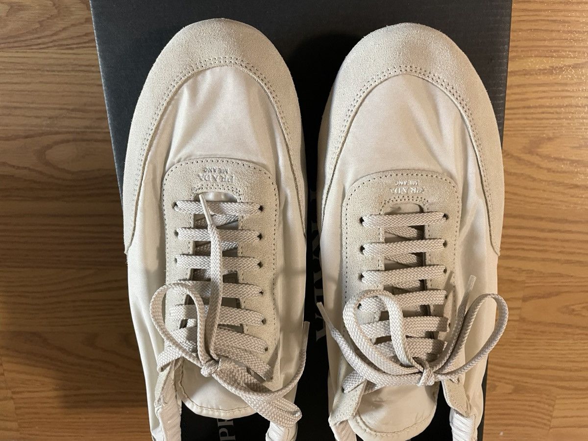 Prada SS25 Re-Nylon and Suede Collapsible Sneakers Size US 8 / EU 41 - 3 Thumbnail