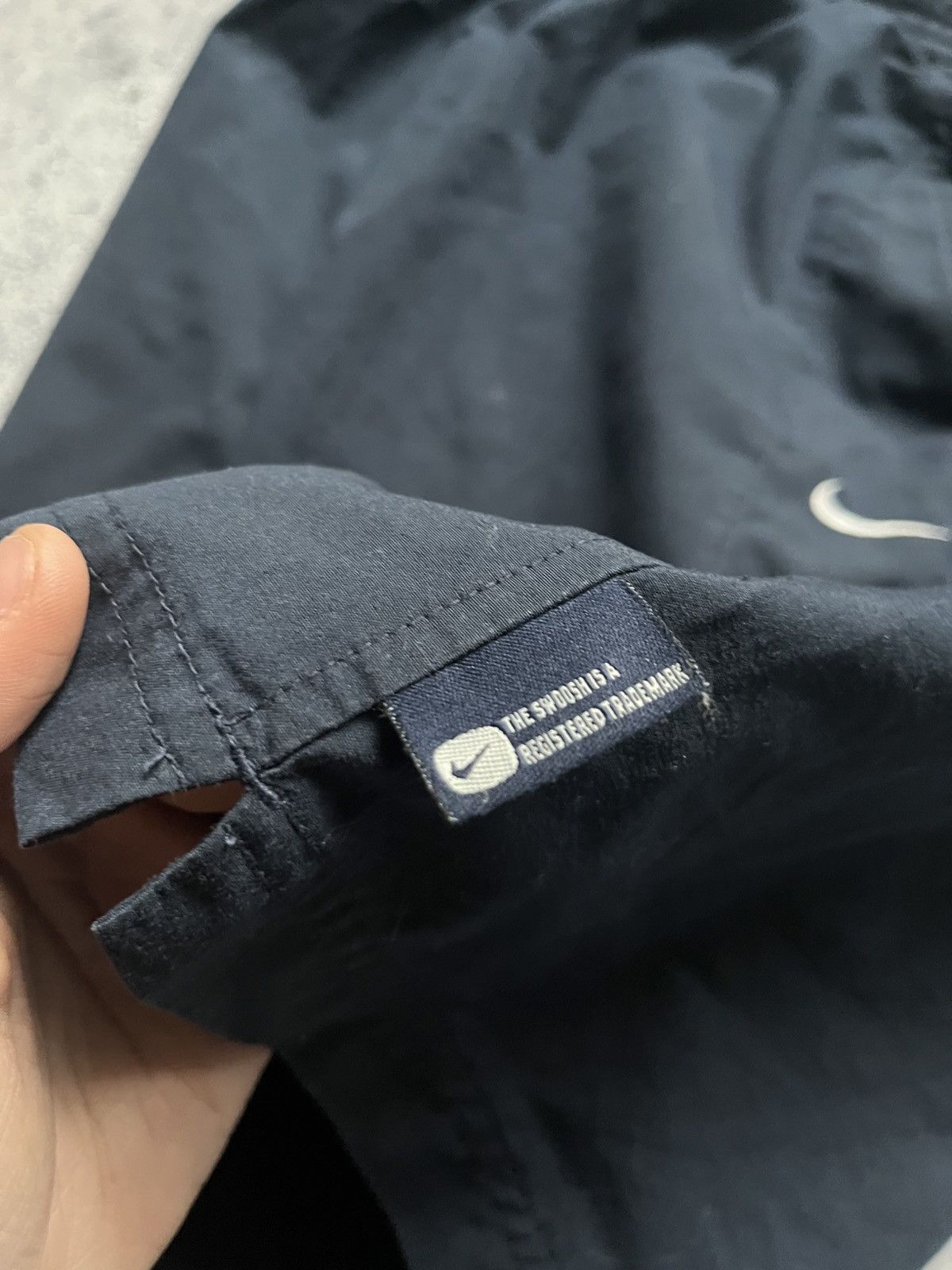 Nike × Vintage Vintage Nike Drill Swoosh Shorts Nylon Y2K USA Size US 32 / EU 48 - 4 Thumbnail