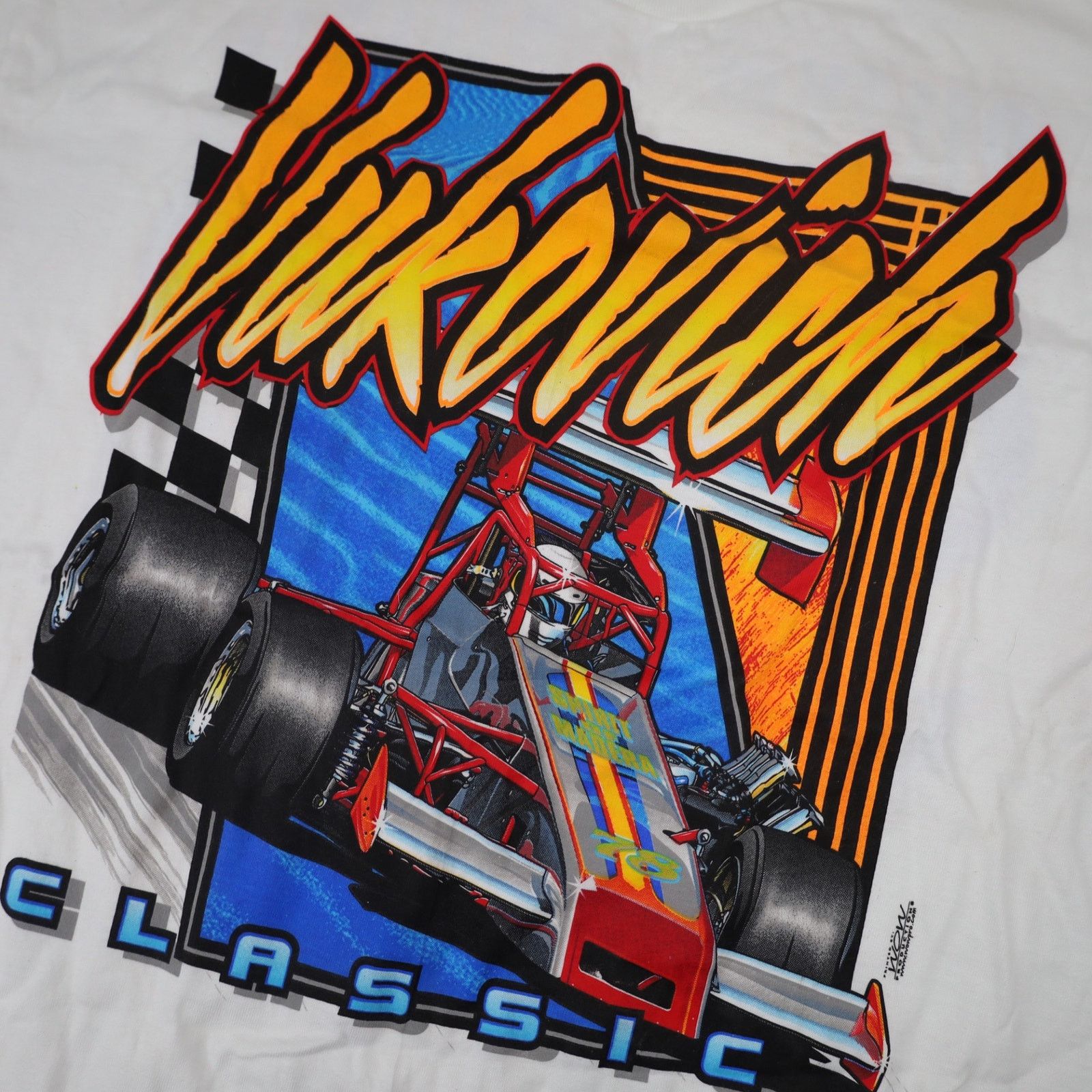 Vintage Vintage Vukovich Classic Sprint Car Racing Graphic T Shirt Size US L / EU 52-54 / 3 - 4 Thumbnail
