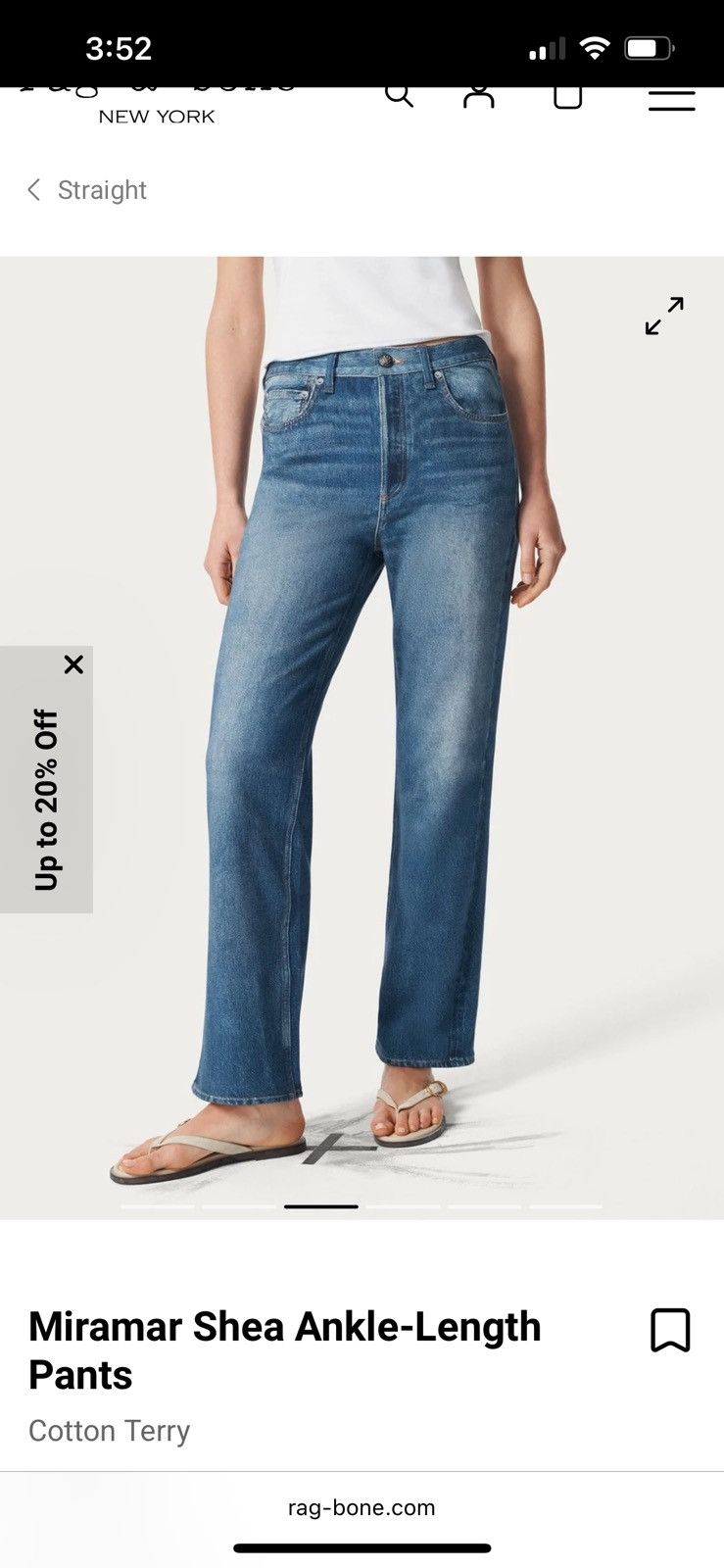 Rag & Bone Rag and bone miramar shea ankle length pants Size 28" / US 6 / IT 42 - 3 Thumbnail
