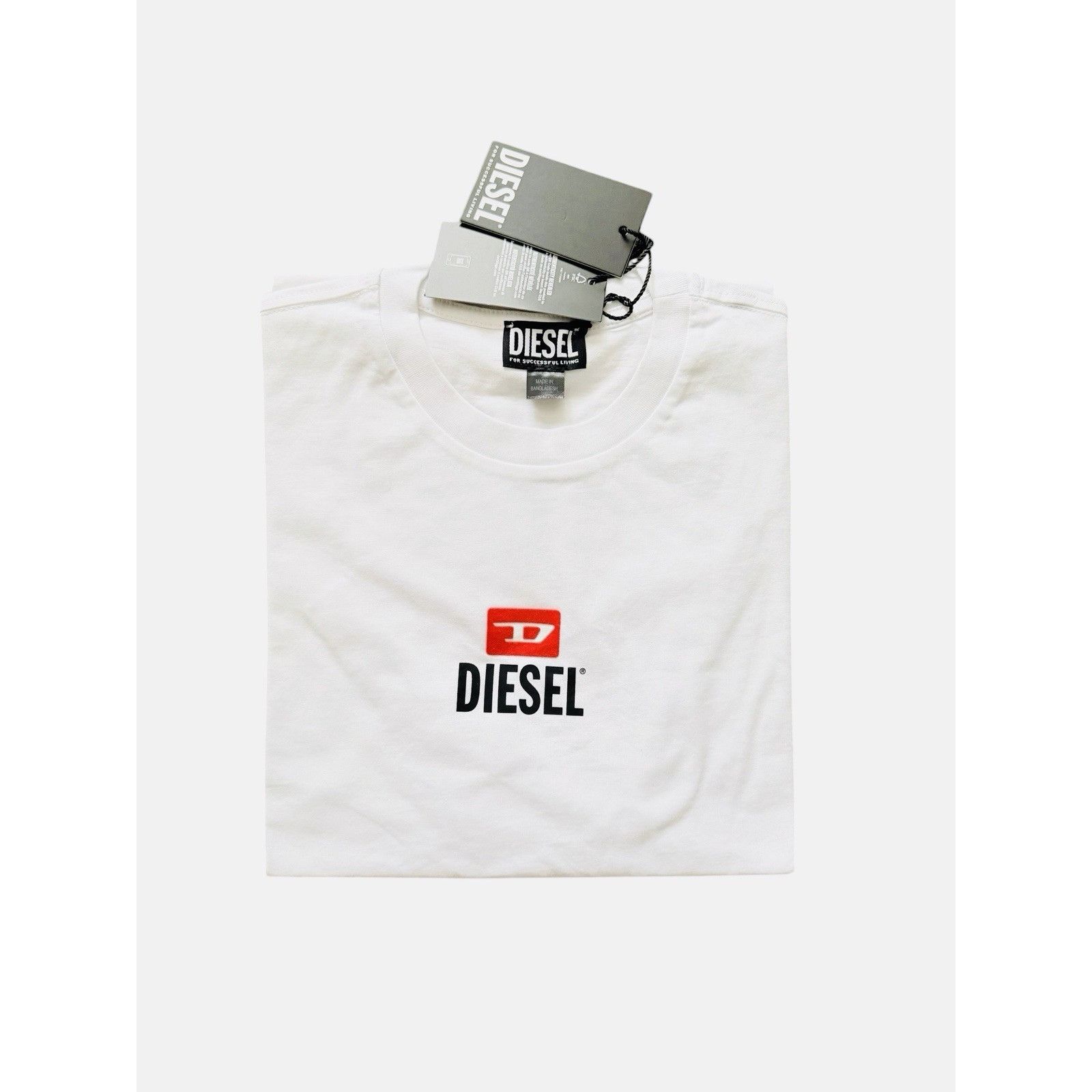 Diesel Diesel T-Just Small New D Logo T-Shirt White Size XL Size US XL / EU 56 / 4 - 4 Thumbnail