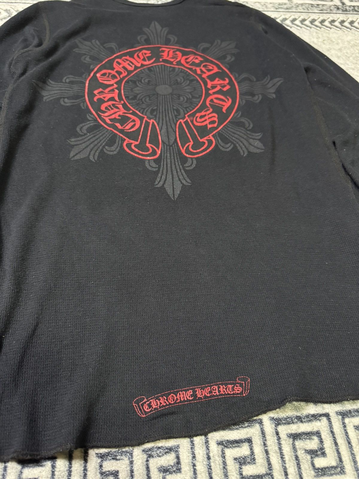 Chrome Hearts RARE! FLORAL SCROLL THERMAL LONG SLEEVE Size US M / EU 48-50 / 2 - 6 Thumbnail