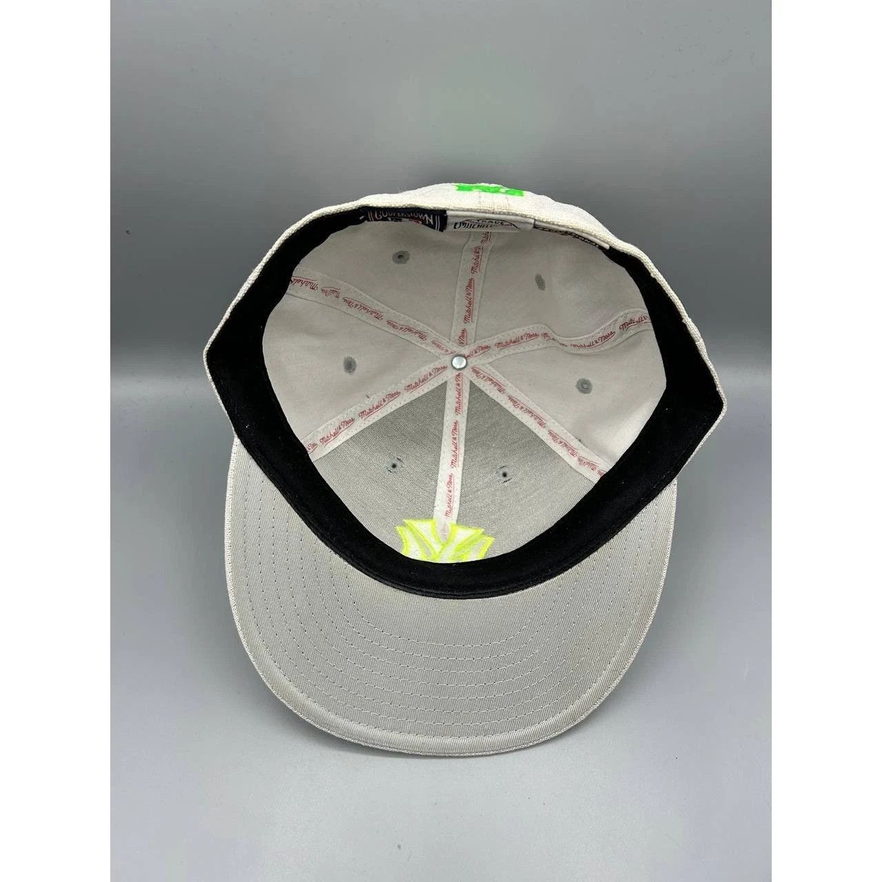 Mitchell & Ness New York Yankees Hat Men 7 1/4 Gray MLB Fitted Cap Size ONE SIZE - 2 Thumbnail