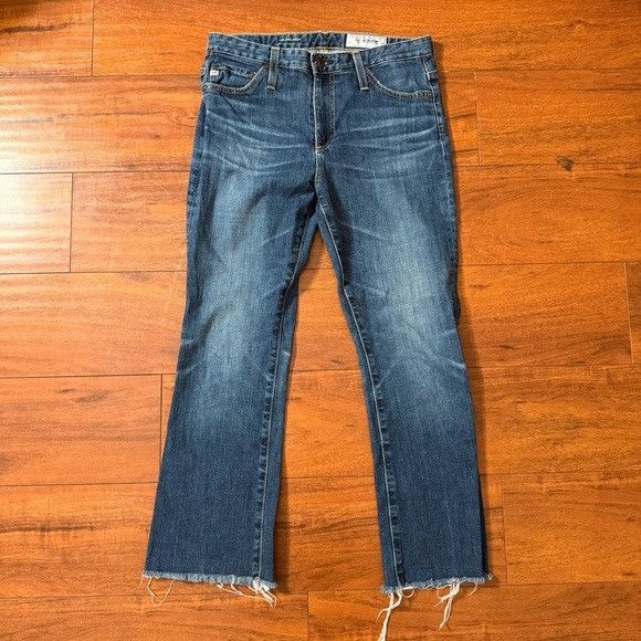 AG Adriano Goldschmied Adriano Goldschmied The Jodi Crop High Rise Jeans Sz 28 Size 28" / US 6 / IT 42 - 9 Thumbnail