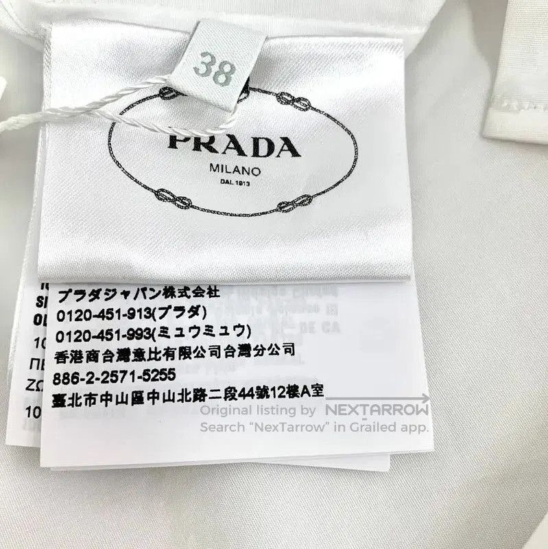 Other Prada White Cotton Women's Shirt. Size S / US 4 / IT 40 - 8 Thumbnail