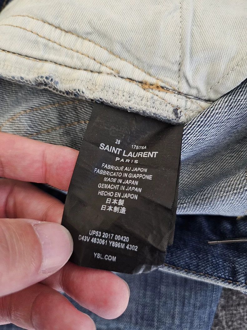 Yves Saint Laurent Saint Laurent D02 Distressed Denim Jeans- Size US 28 / EU 44 - 6 Thumbnail