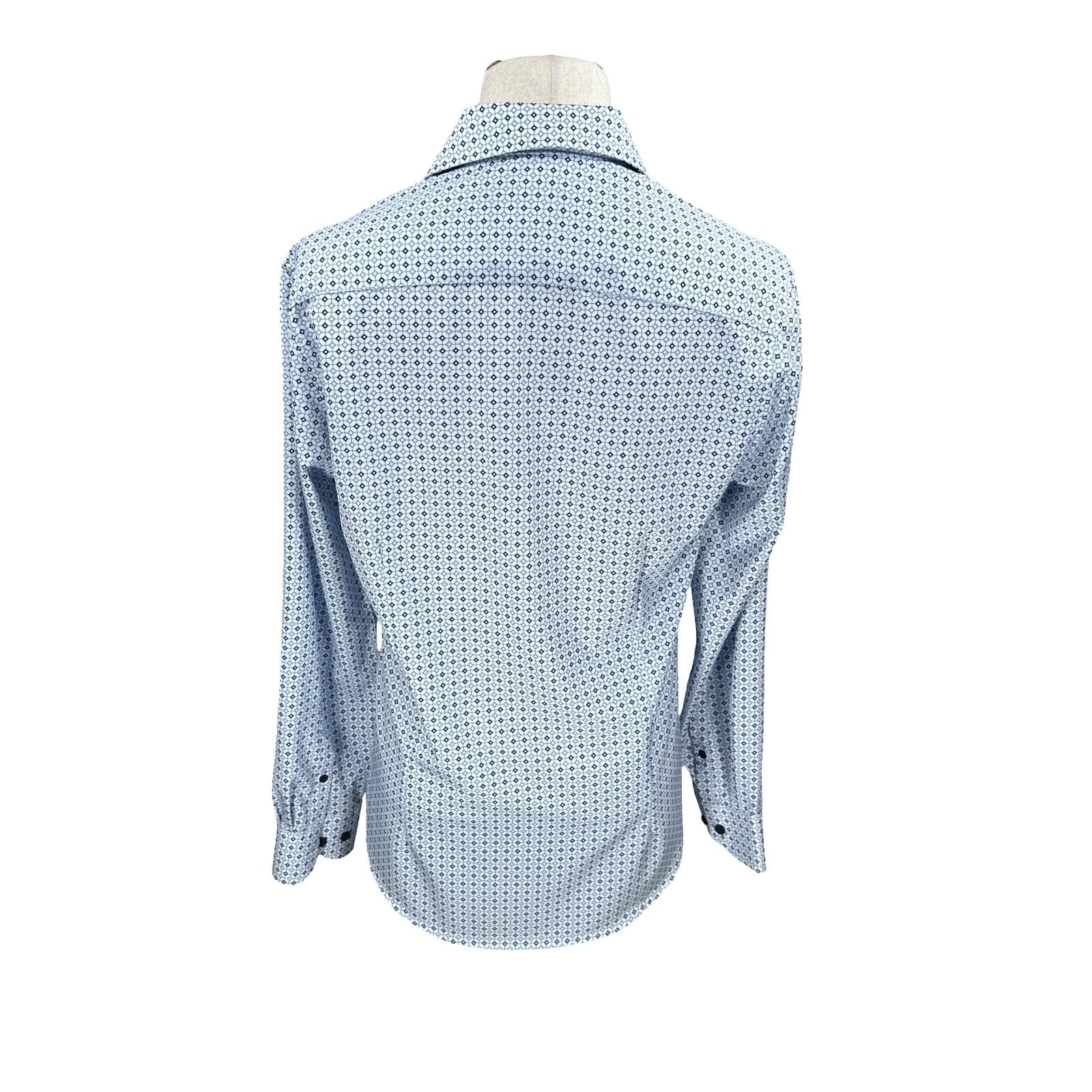 Other WRK Dress Shirt Men’s 15.5 White Geometric Print Slim Fit Size US M / EU 48-50 / 2 - 5 Thumbnail