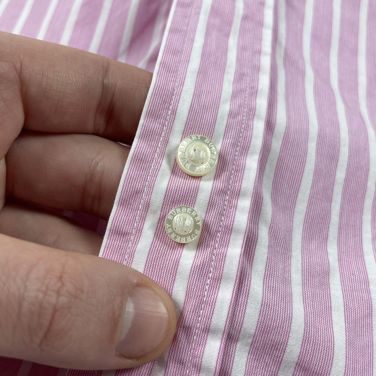 Burberry Burberry London Striped Shirt Button Up Size US XL / EU 56 / 4 - 8 Thumbnail