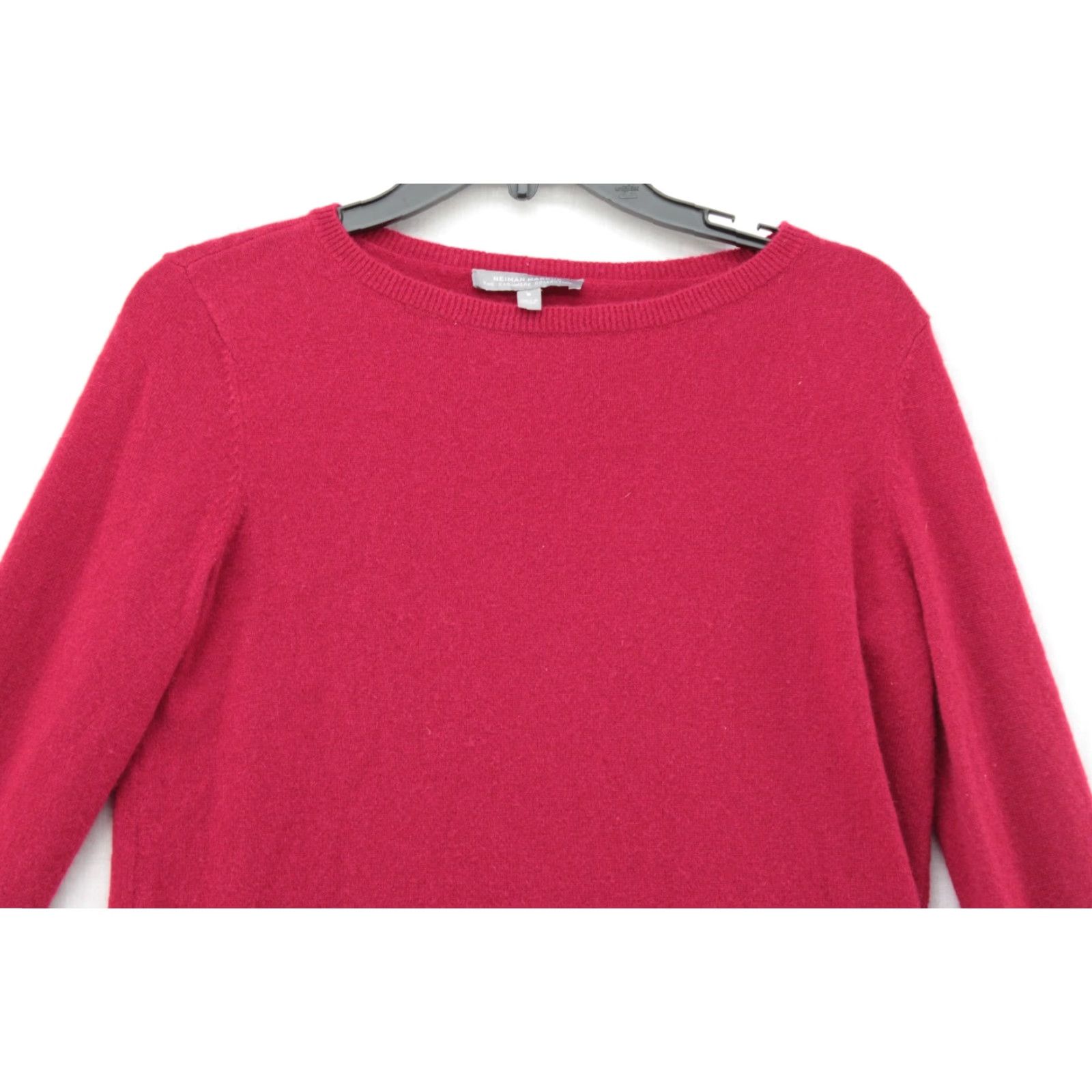 Neiman Marcus Neiman Marcus 100% Cashmere Sweater Women's S Red Bell Sleeve Pullover Knits Luxury Winter Vintage Size S / US 4 / IT 40 - 2 Thumbnail