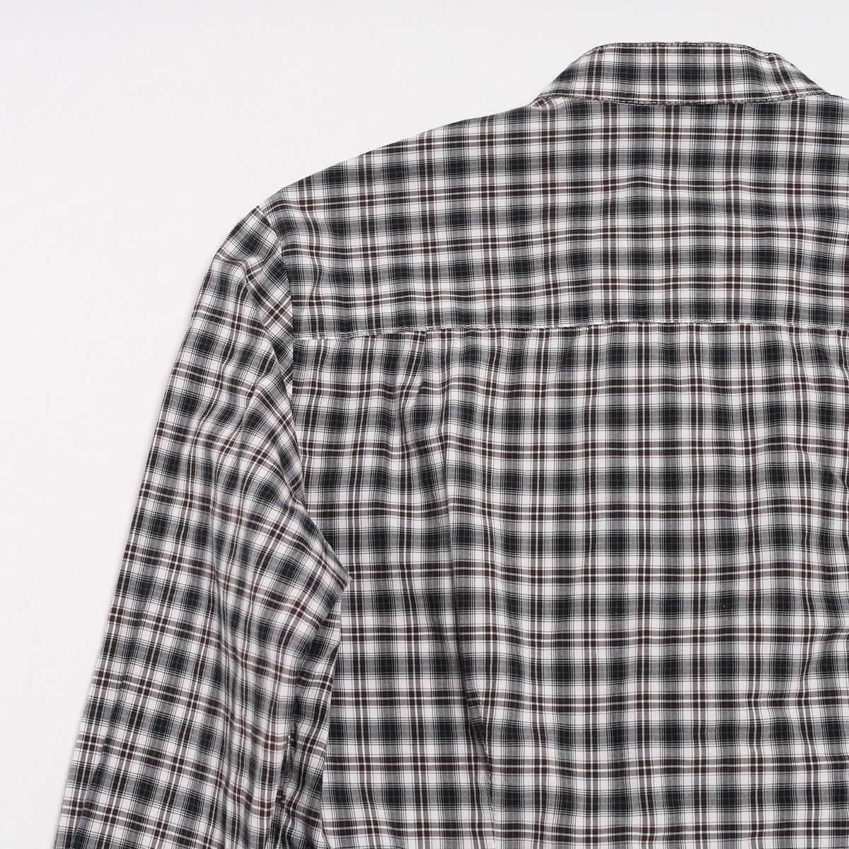 Alexander McQueen Alexander McQueen MCQ Plaid Check Shirt Grey Cotton Size M / US 6-8 / IT 42-44 - 14 Thumbnail