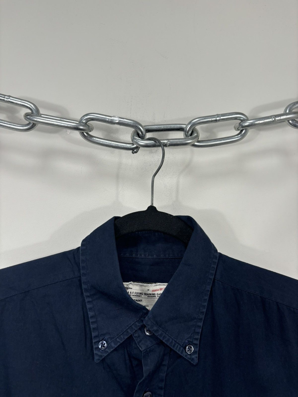 Avirex Vintage Avirex Men’s Navy Blue Military Long Sleeve Shirt Size US M / EU 48-50 / 2 - 5 Thumbnail