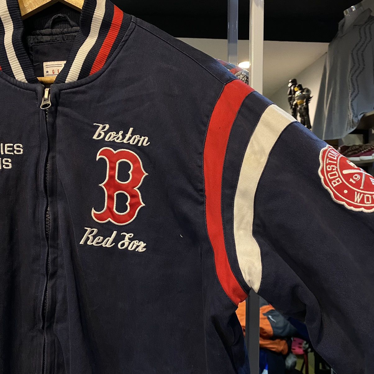 MLB × Vintage Vintage Y2K Boston Red Sox World Series Champ Varsity Jacket Size US M / EU 48-50 / 2 - 12 Thumbnail
